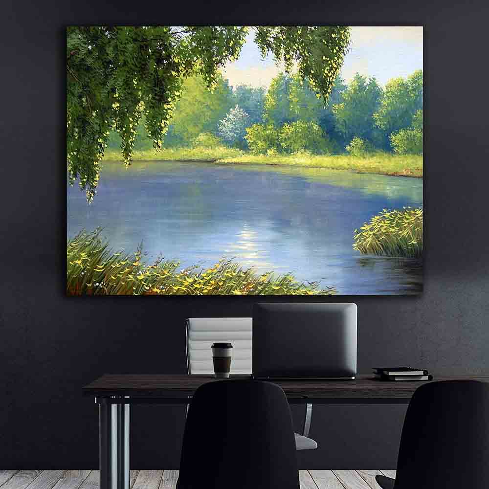 Tablou Canvas - Peisaj de vara cu rau