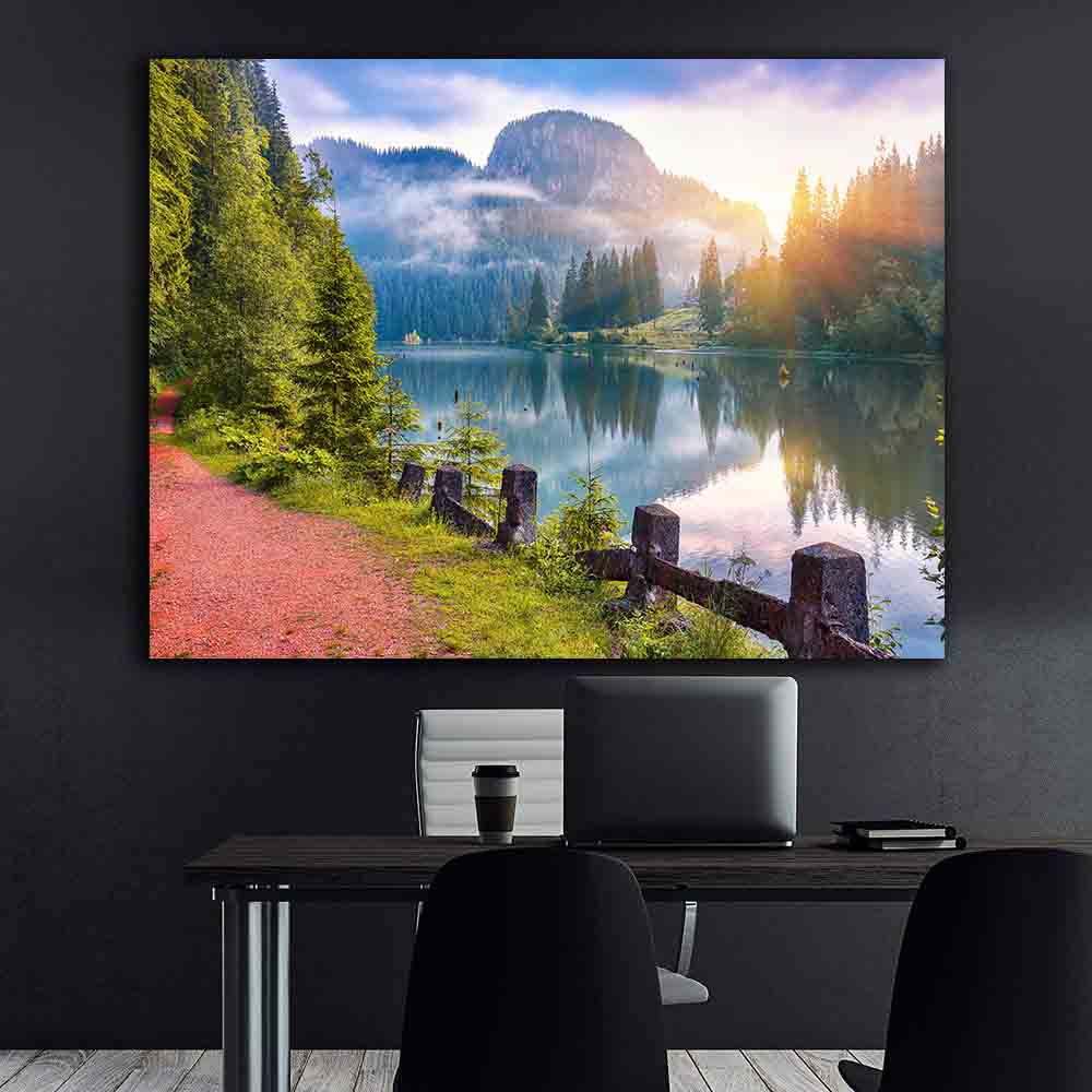 Tablou Canvas - Peisaj Lacul Rosu
