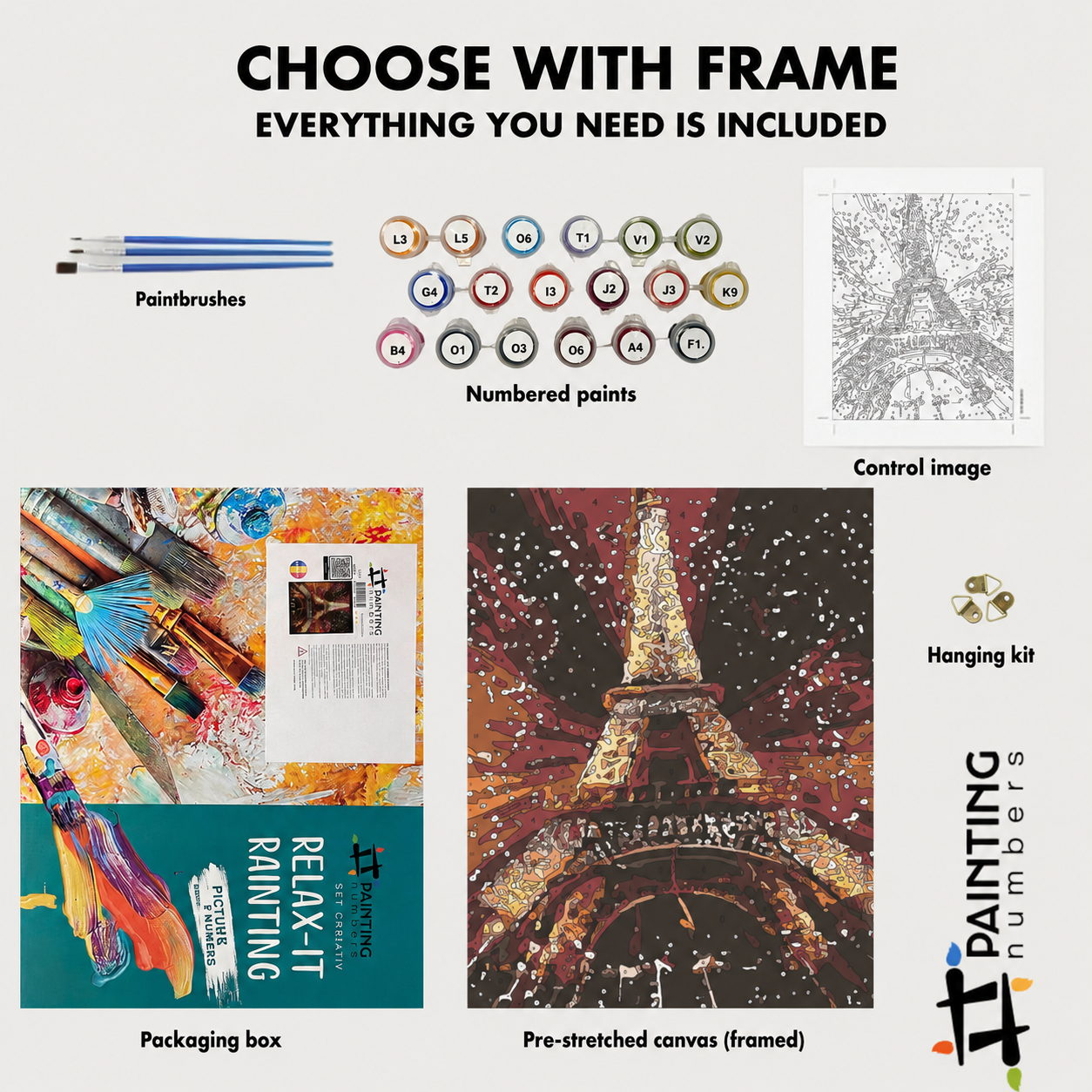Painting by numbers - Flowers in a vase 1301