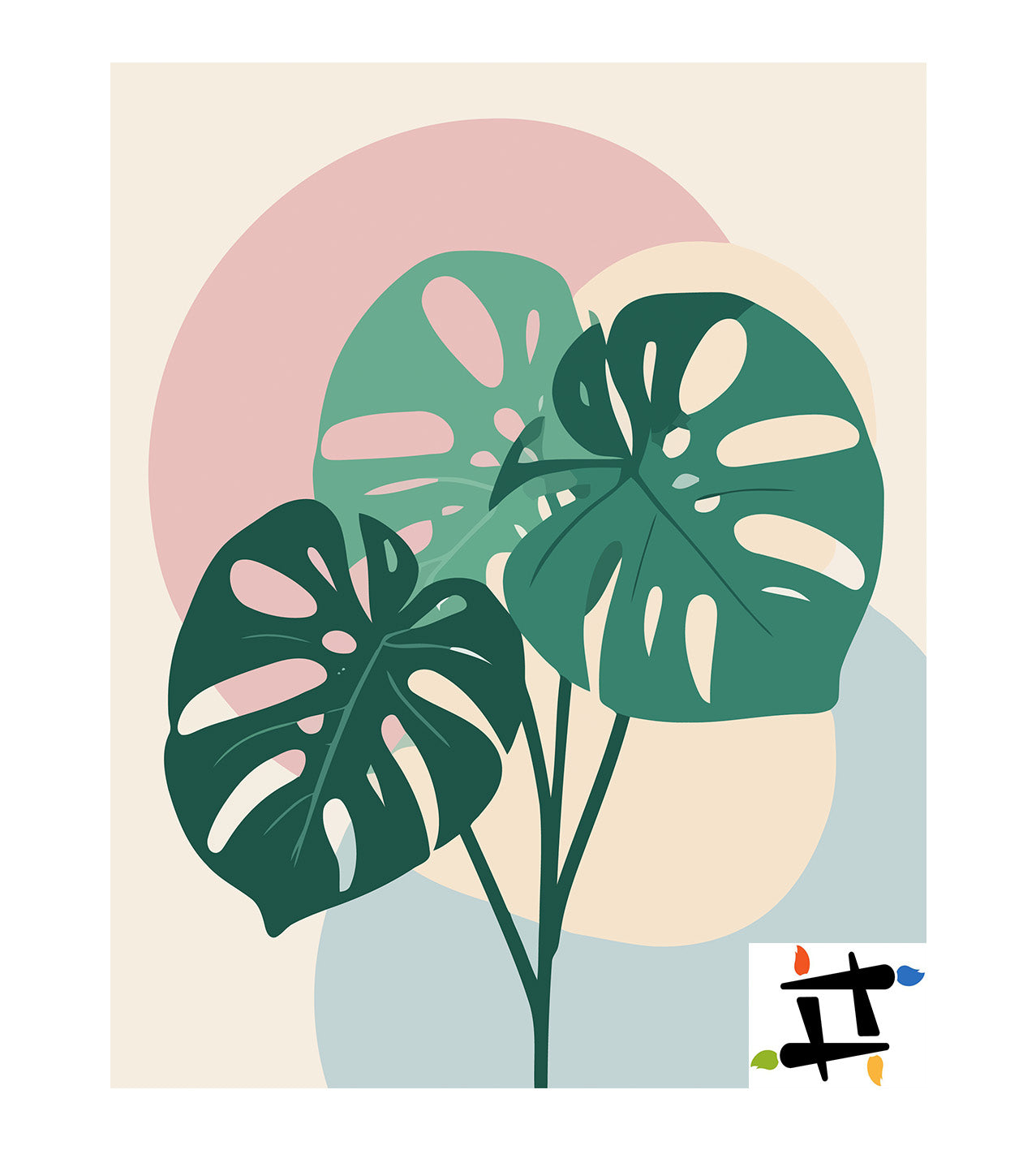 Pictura pe Numere – Reflexii de pastel 7253