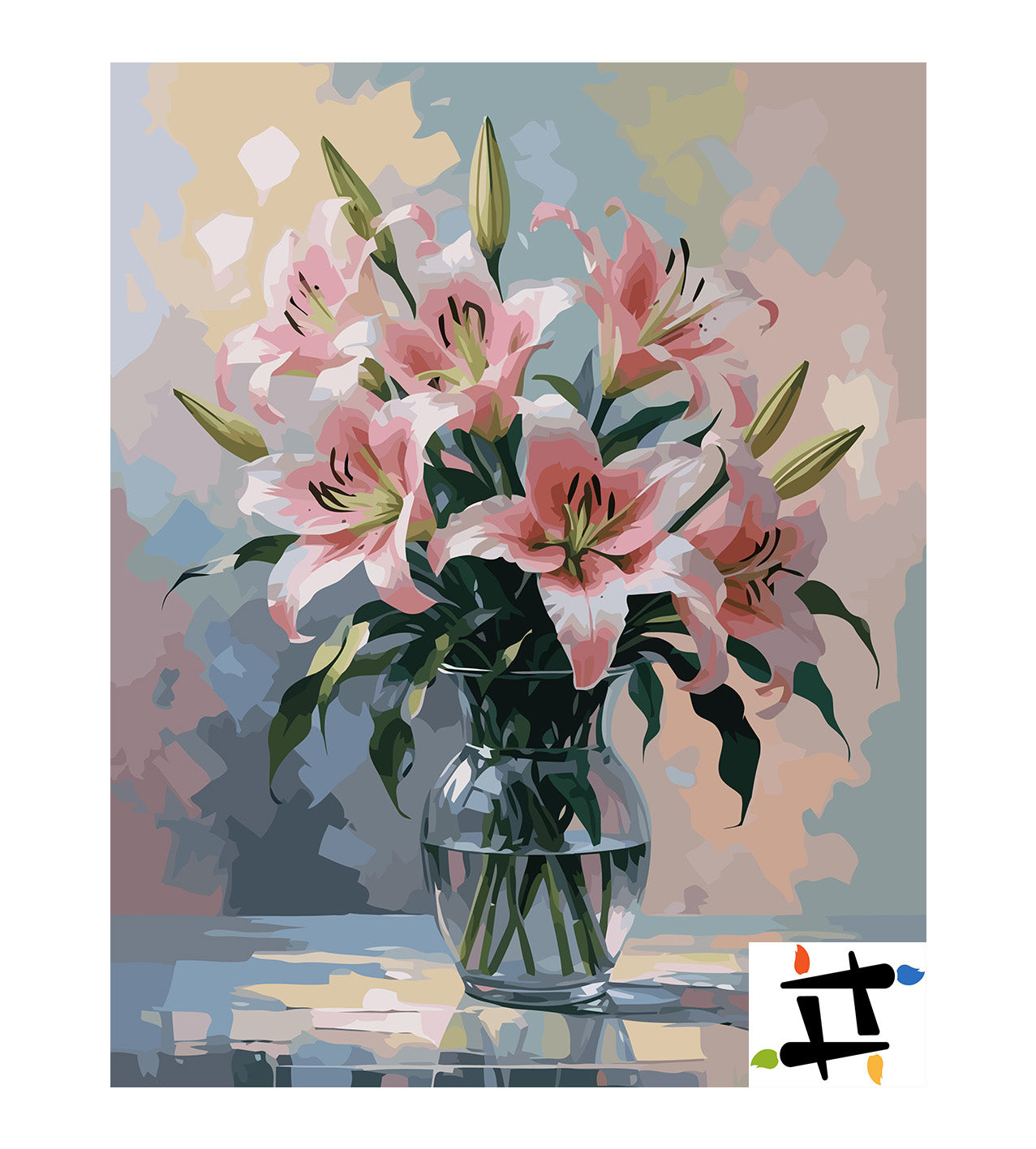 Pictura pe Numere – Reflexii si Petale 6838