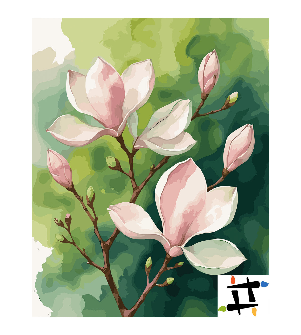 Pictura pe Numere – Simfonia magnoliilor 7133