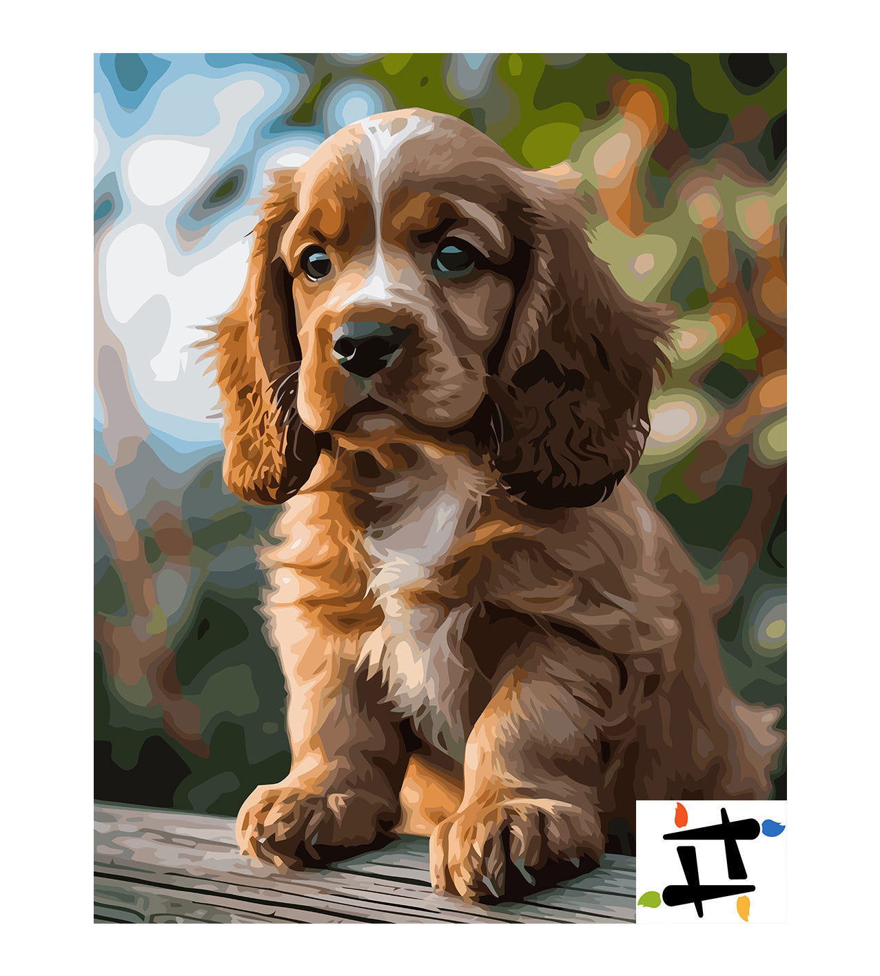 Pictura pe Numere – Puiul de cocker 7386