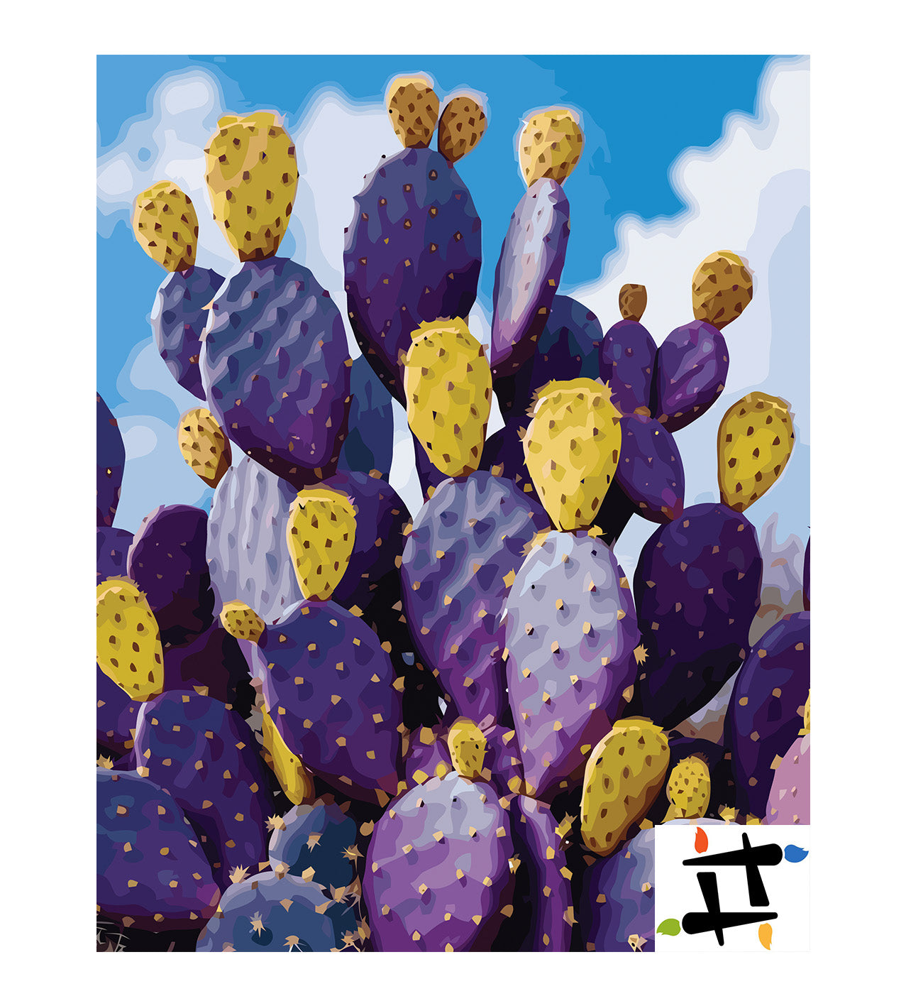 Pictura pe Numere – Spini violeti 7062