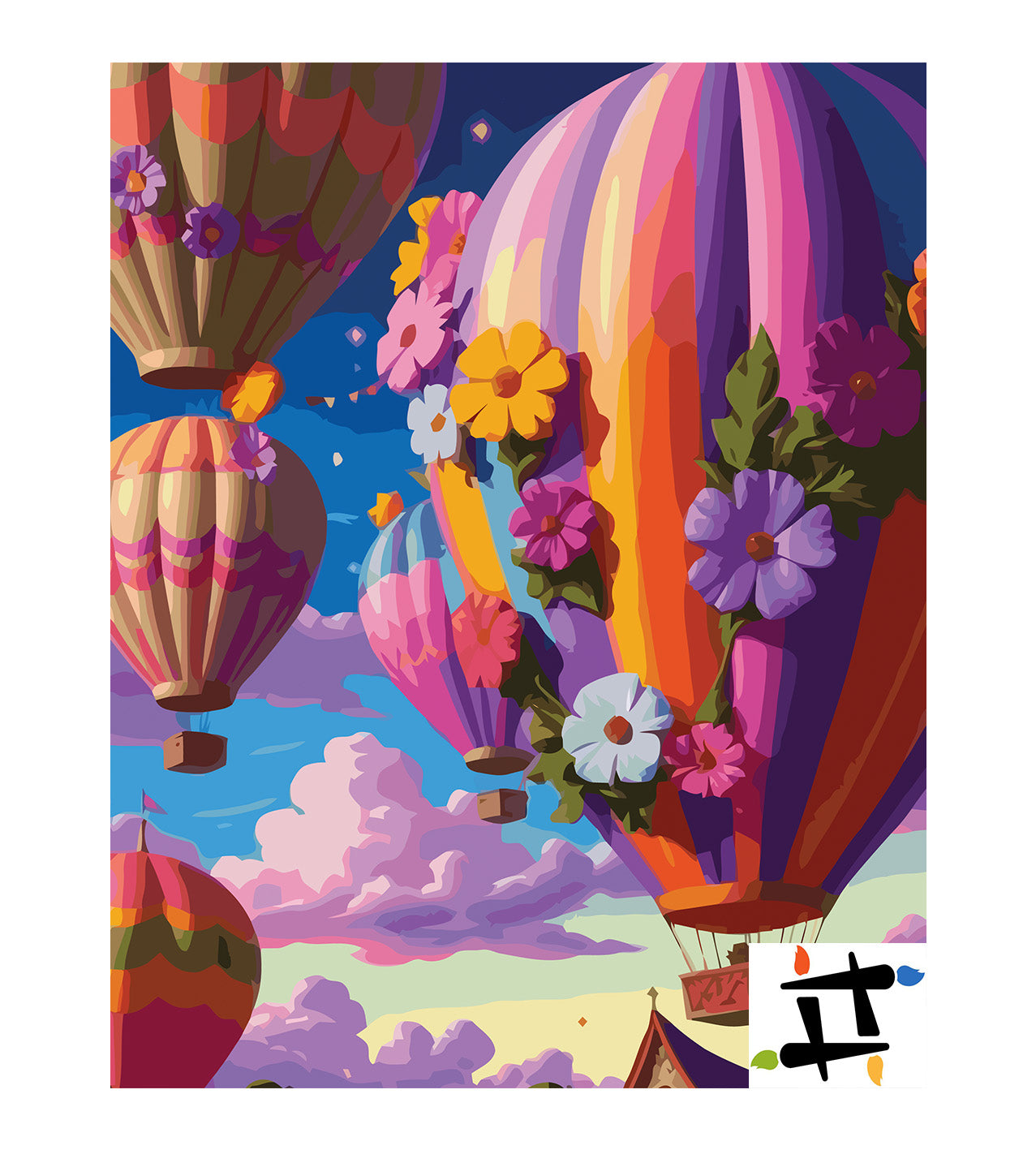 Pictura pe Numere – Zbor floral 7096
