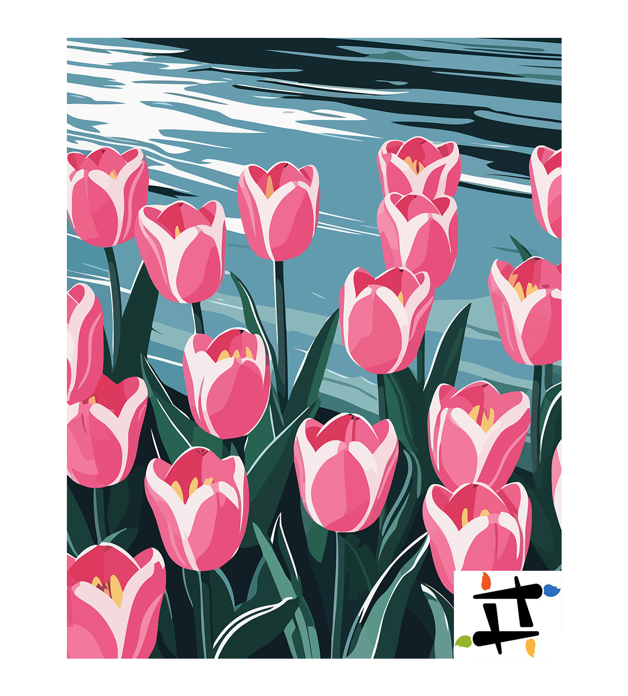 Pictura pe Numere – Reflexii roz 7199