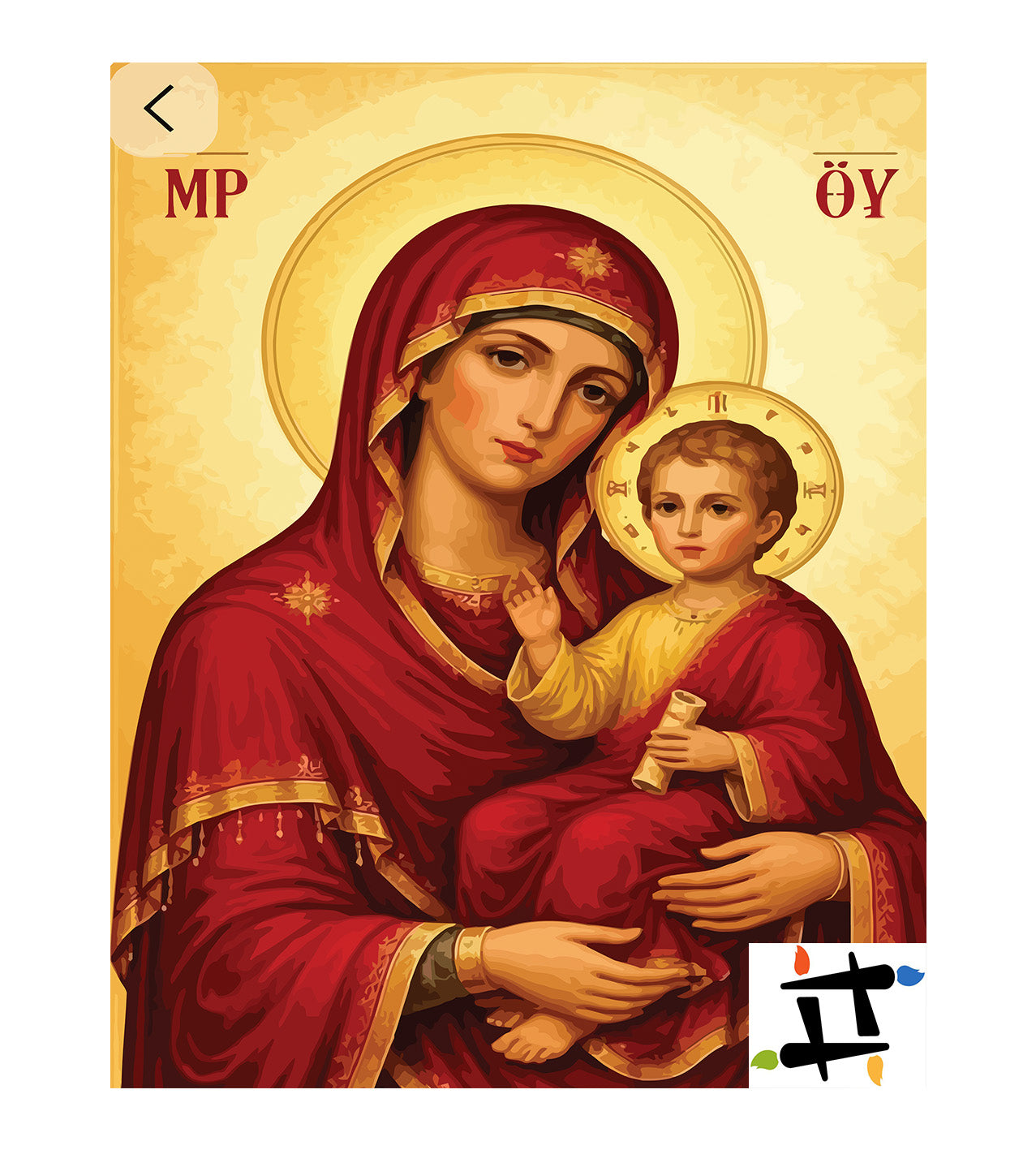 Pictura pe Numere – Ocrotirea Maicii Domnului 7502