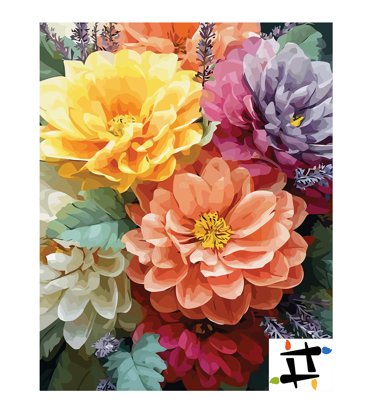 Pictura pe Numere – Armonie de culori 7292