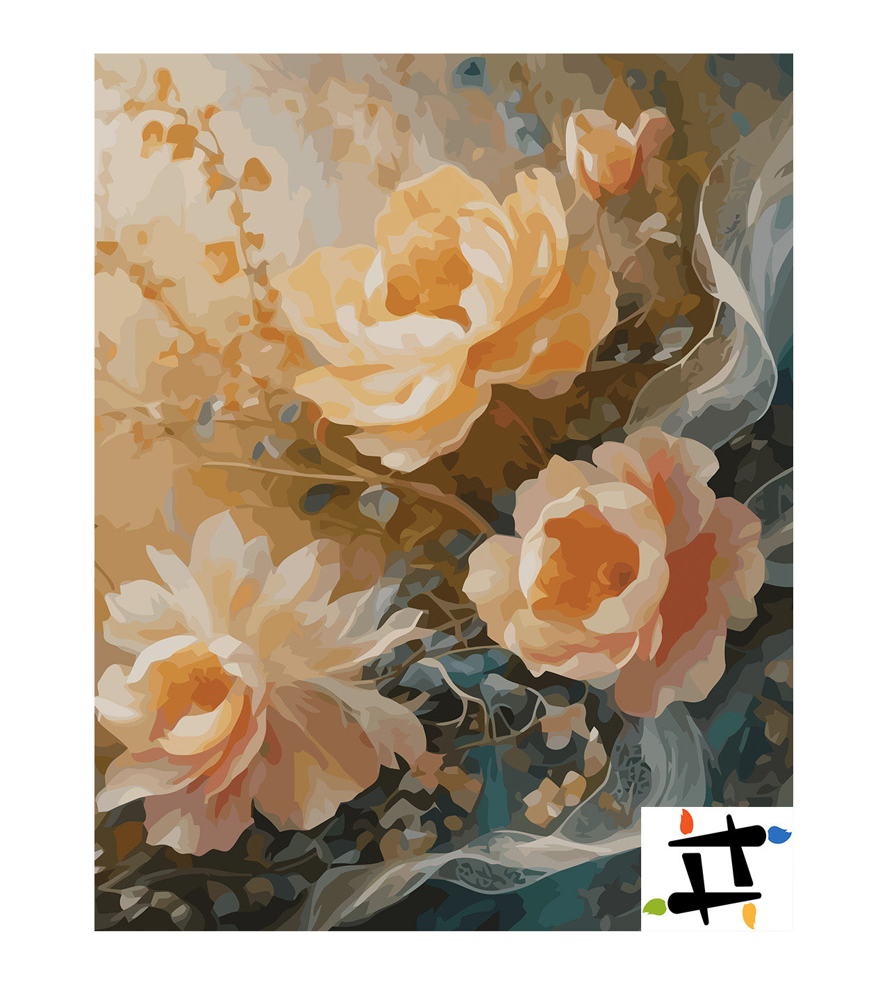 Pictura pe Numere – Vis de bujori 6996