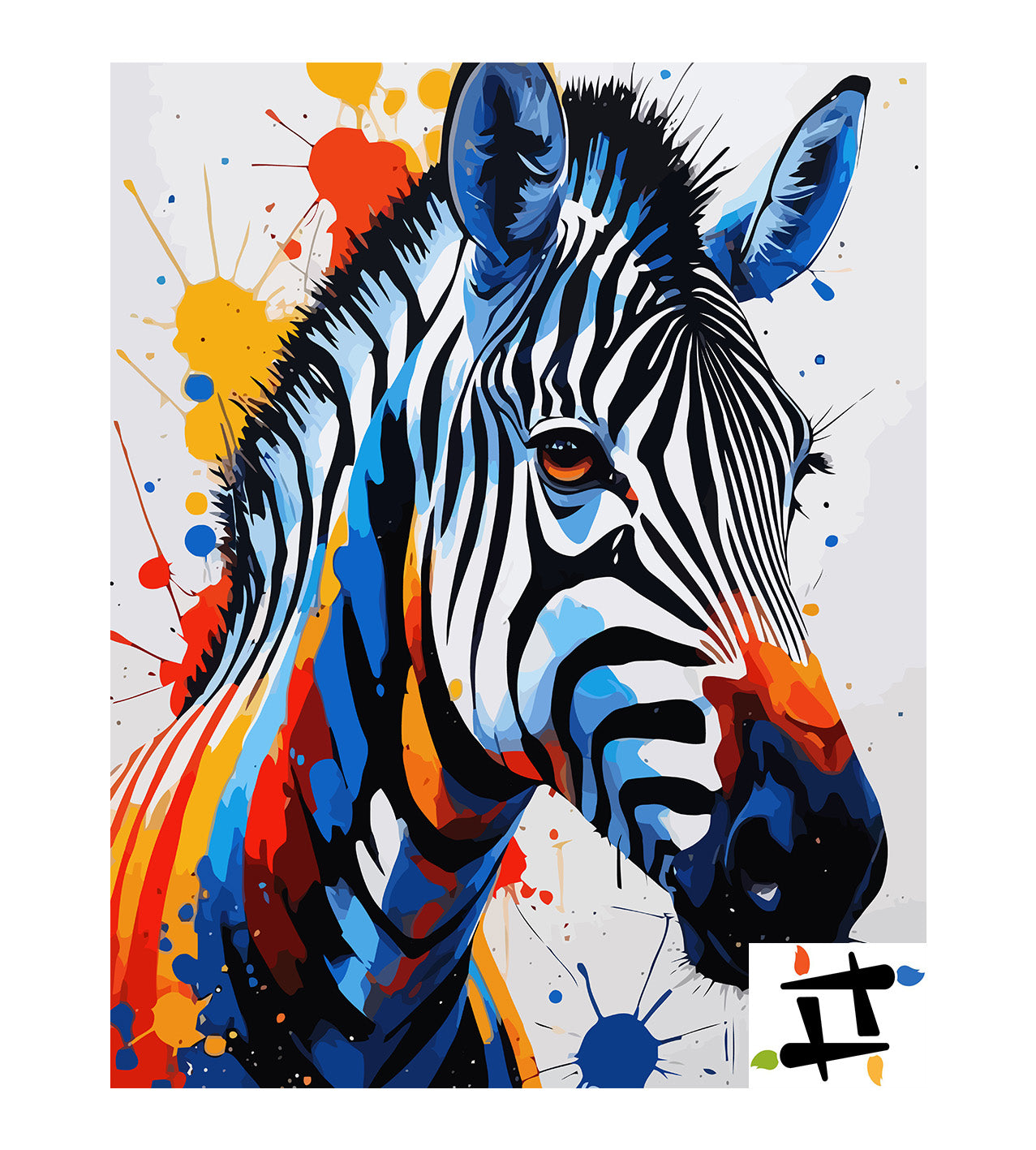 Pictura pe Numere – Reflexia zebrei 7390