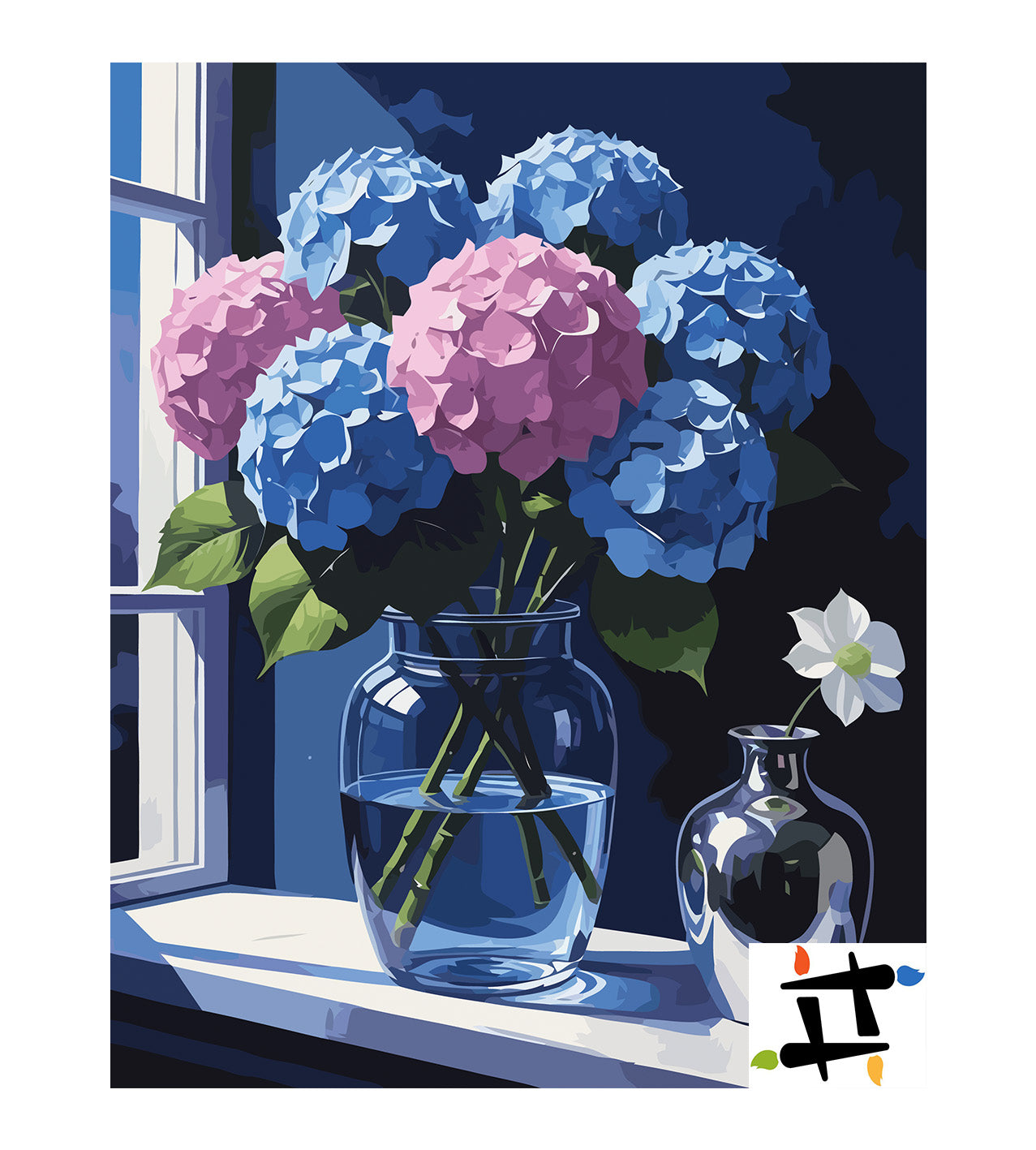 Pictura pe Numere – Contrast la fereastra 7046