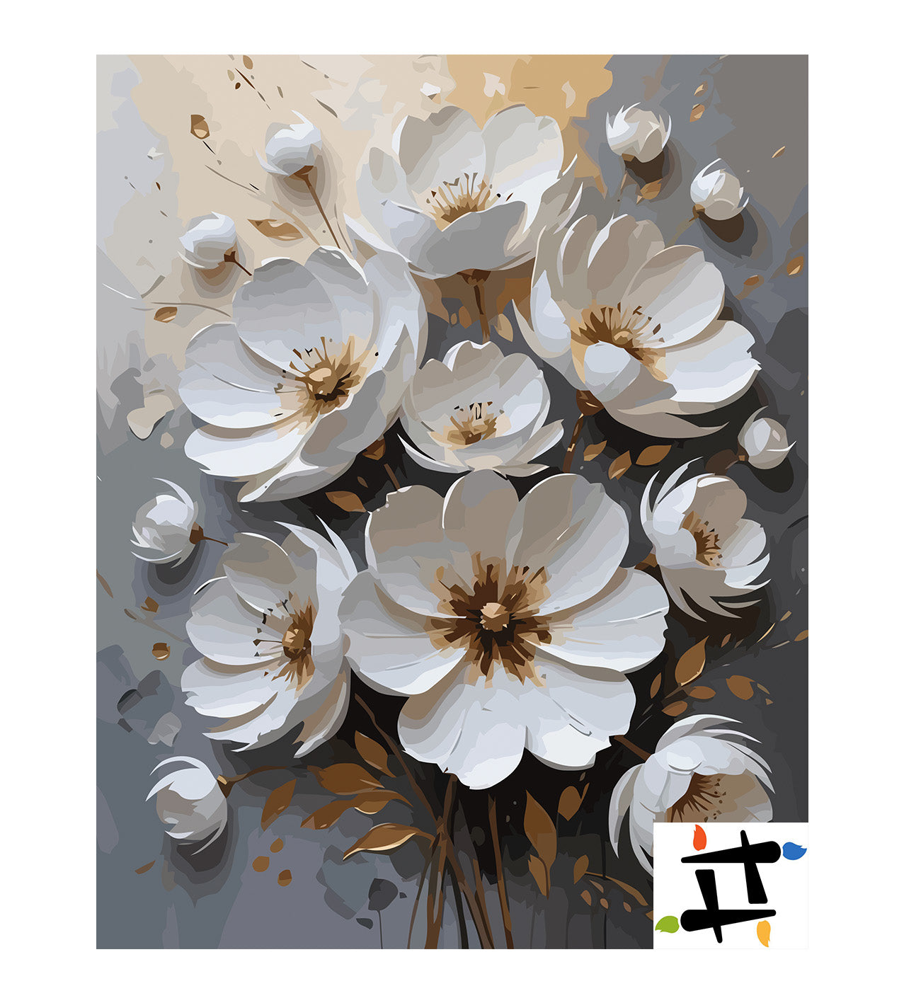 Pictura pe Numere – Tuse de argint 7166