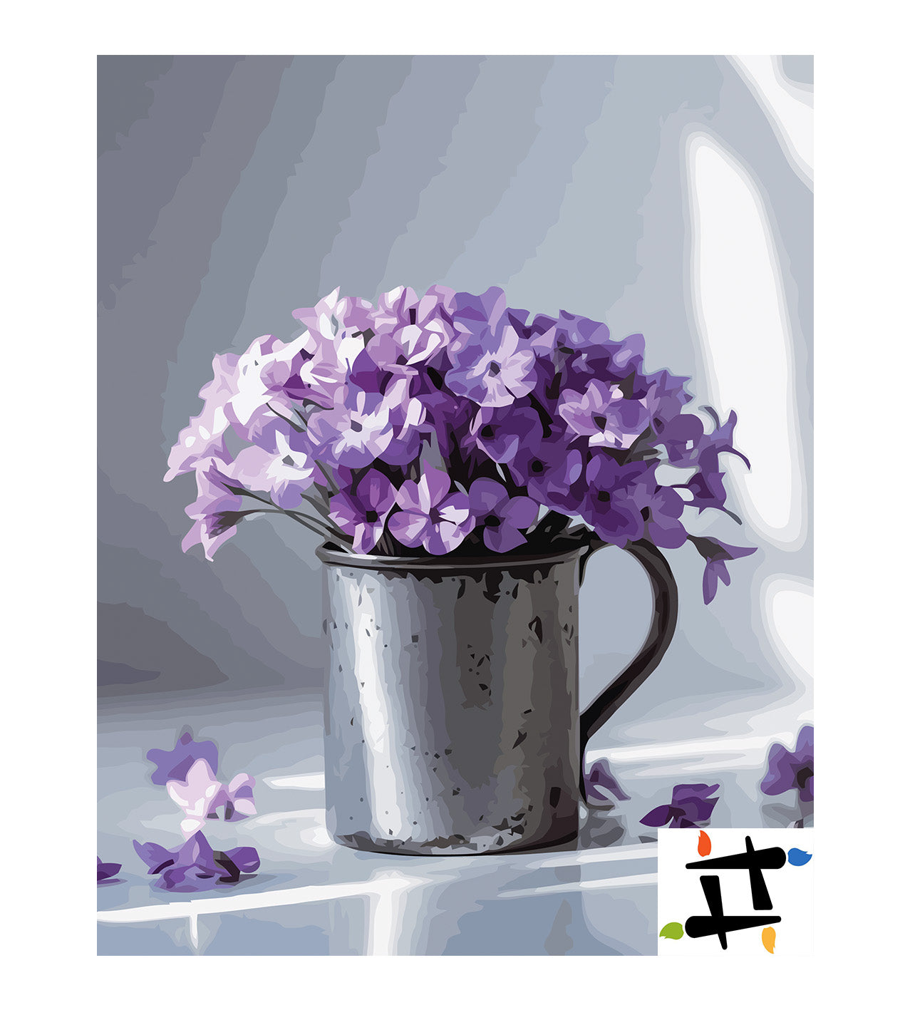 Pictura pe Numere – Flori de liliac 7247