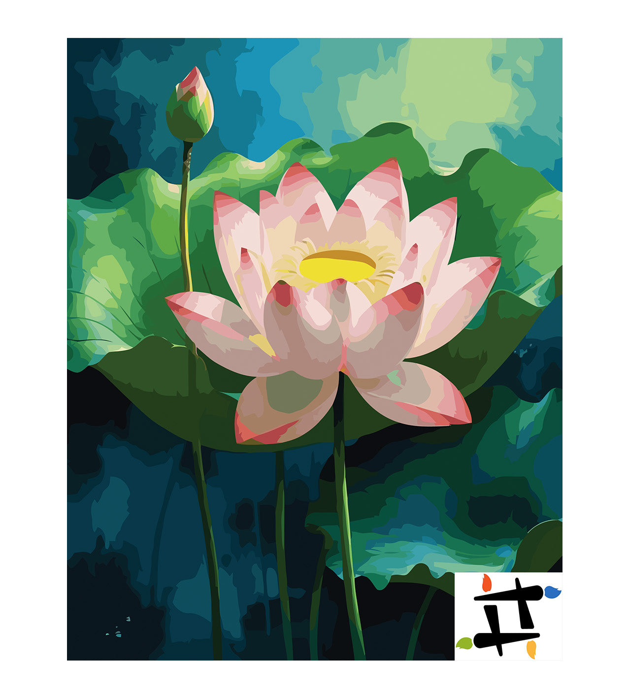 Pictura pe Numere – Lumina lotusului 7146