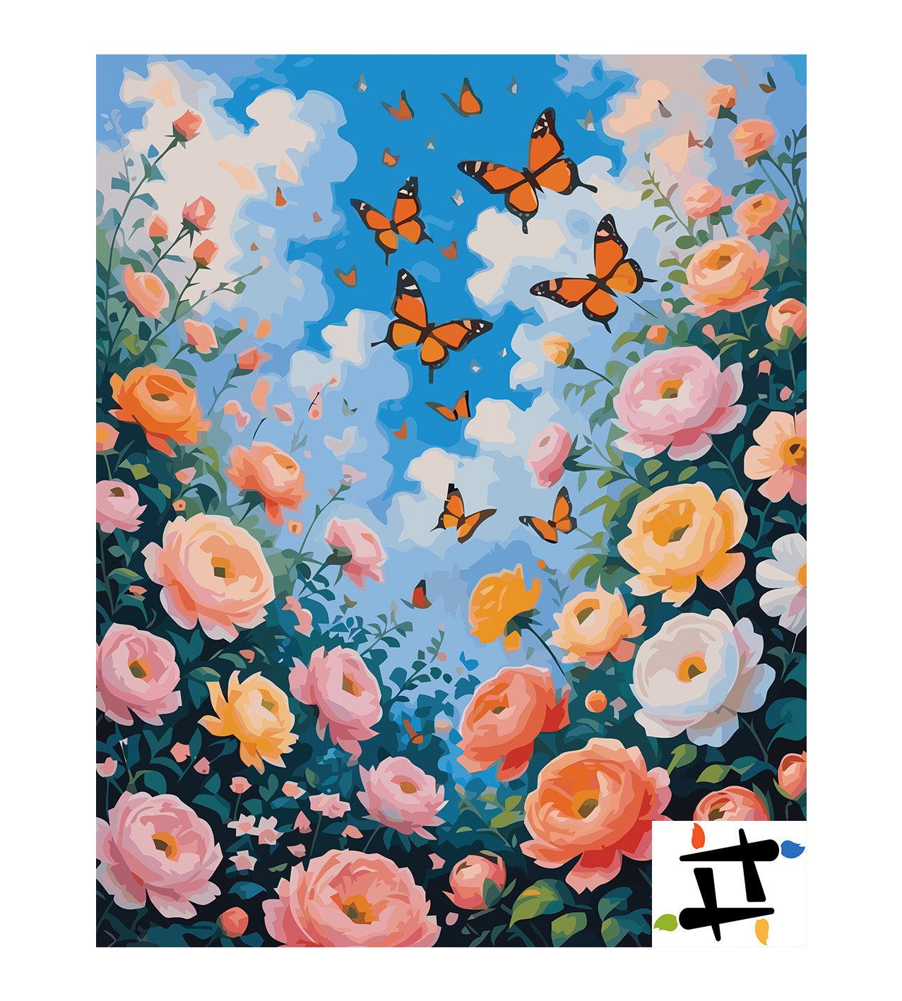Pictura pe Numere – Dansul fluturilor 6961