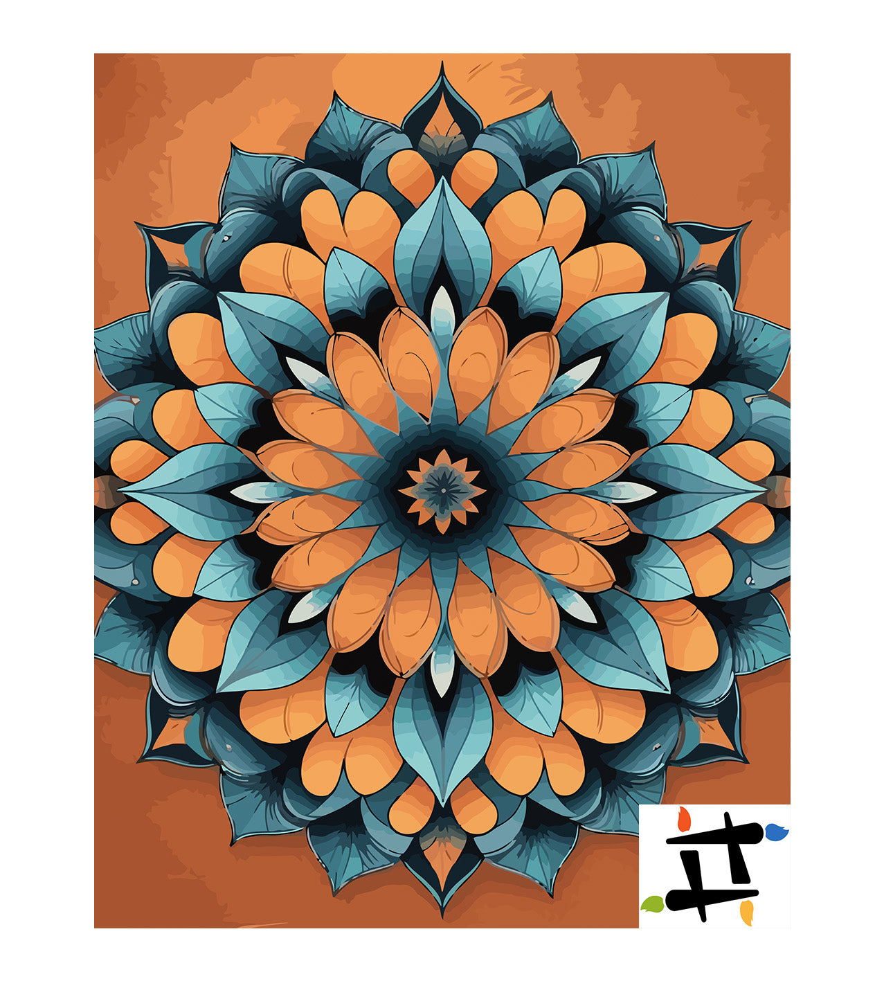 Pictura pe Numere – Mandala solara 7044