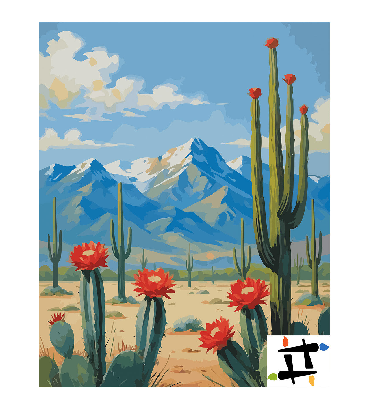 Pictura pe Numere – Orizont de Desert 6854