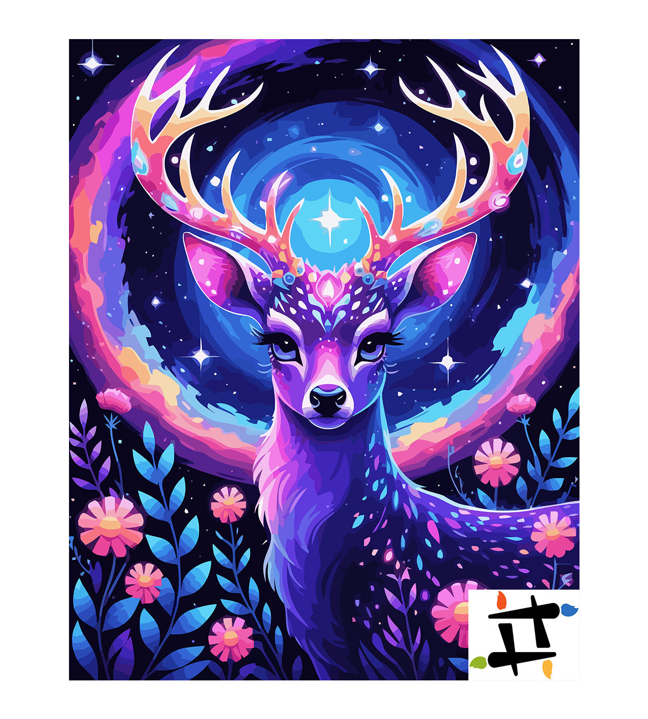 Pictura pe Numere – Cerbul cosmic 7373