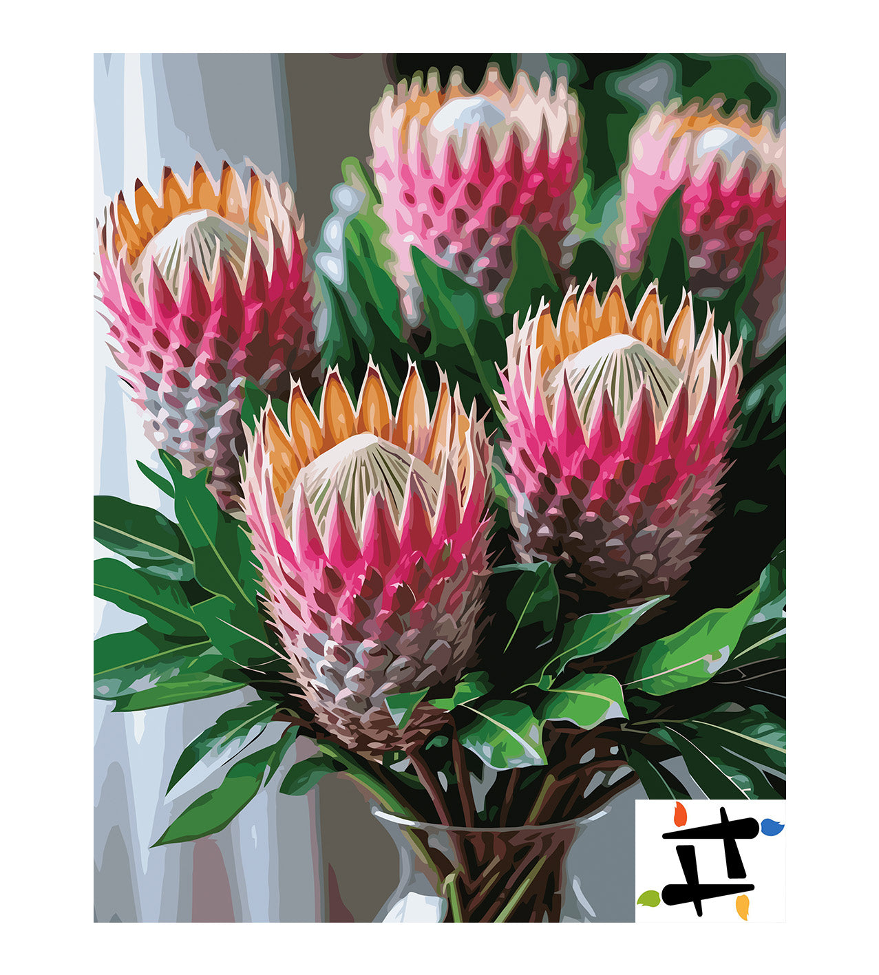 Pictura pe Numere – Coroana de protea 7000