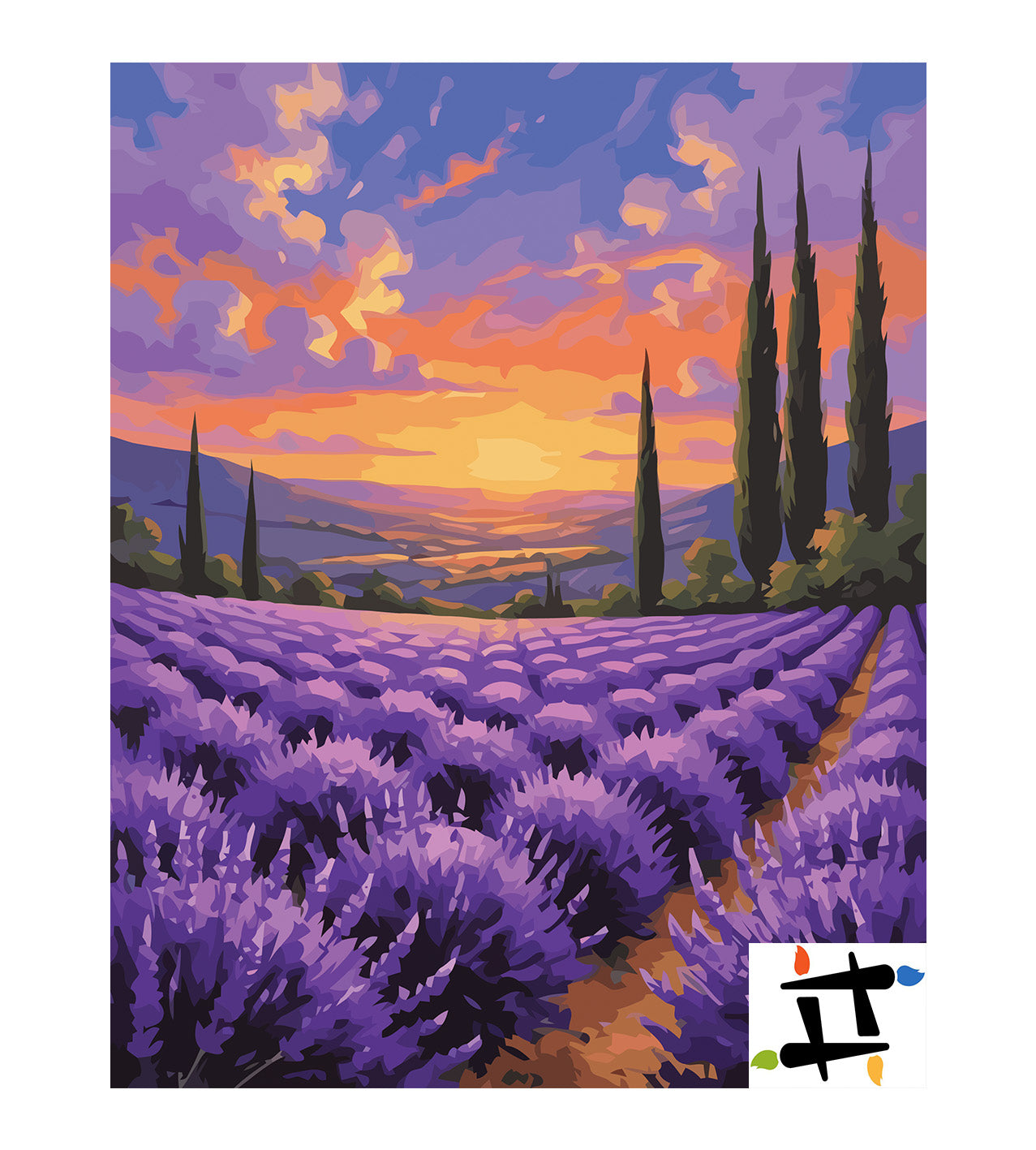 Pictura pe Numere – Orizont de purpura 6970