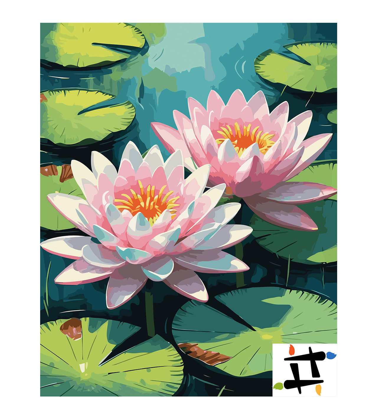 Pictura pe Numere – Liniste pe lac 6911