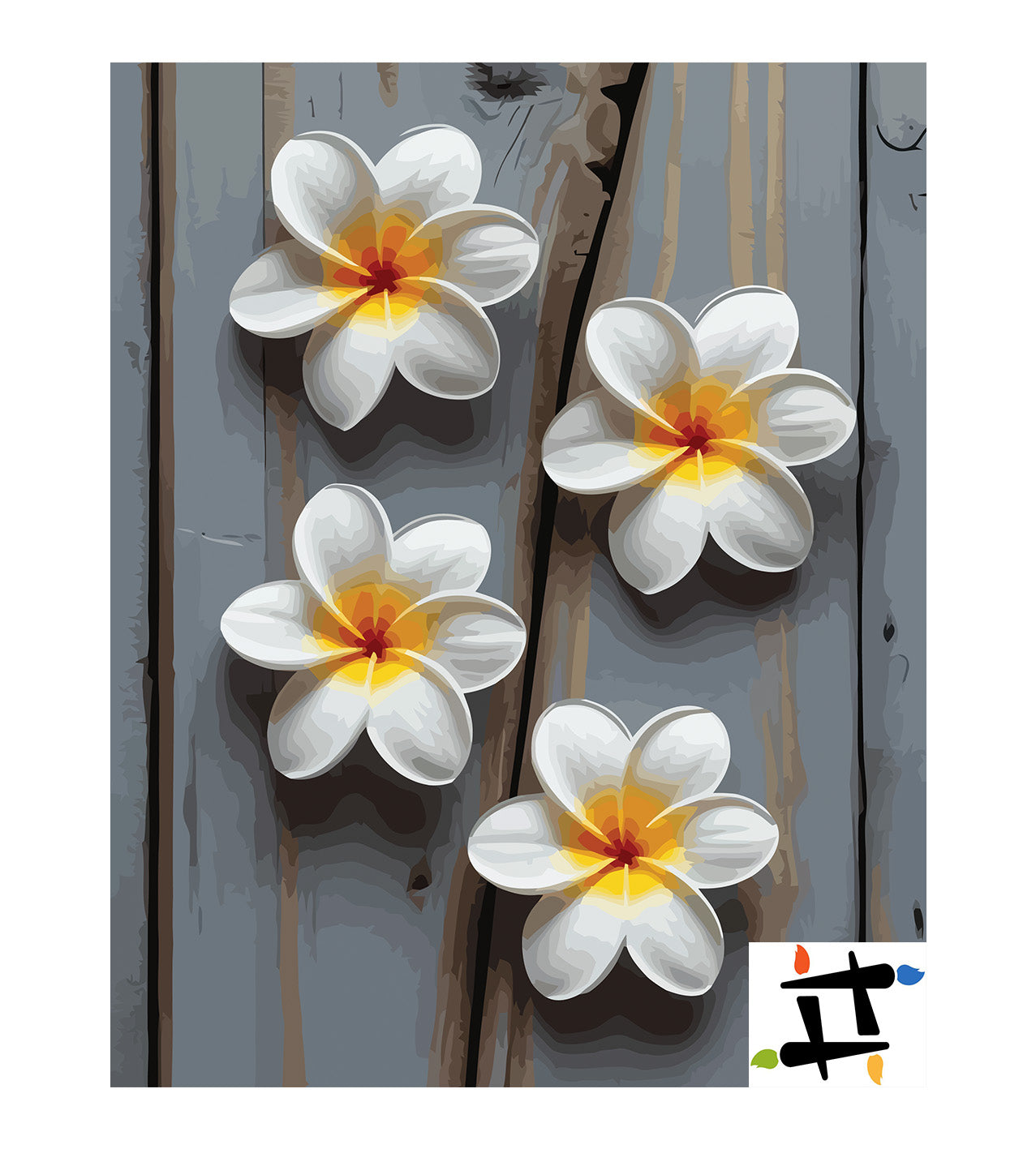 Pictura pe Numere – Parfum de plumeria 7083