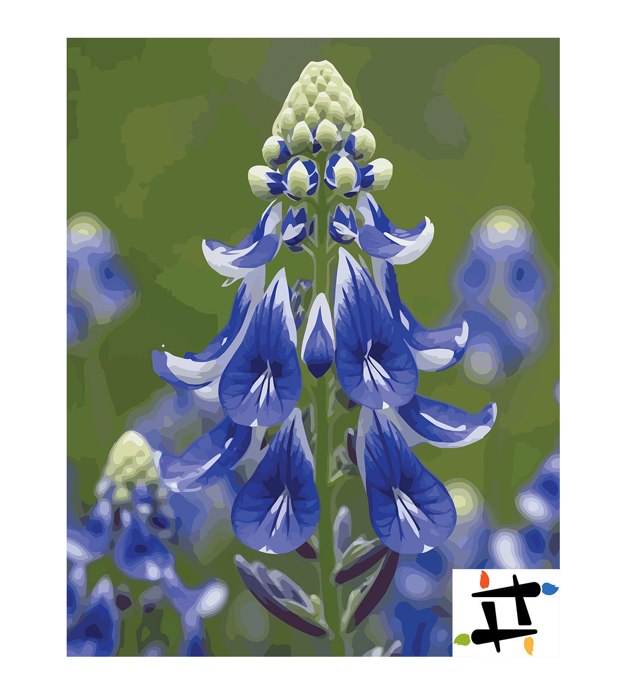 Pictura pe Numere – Puritate in albastru 6992