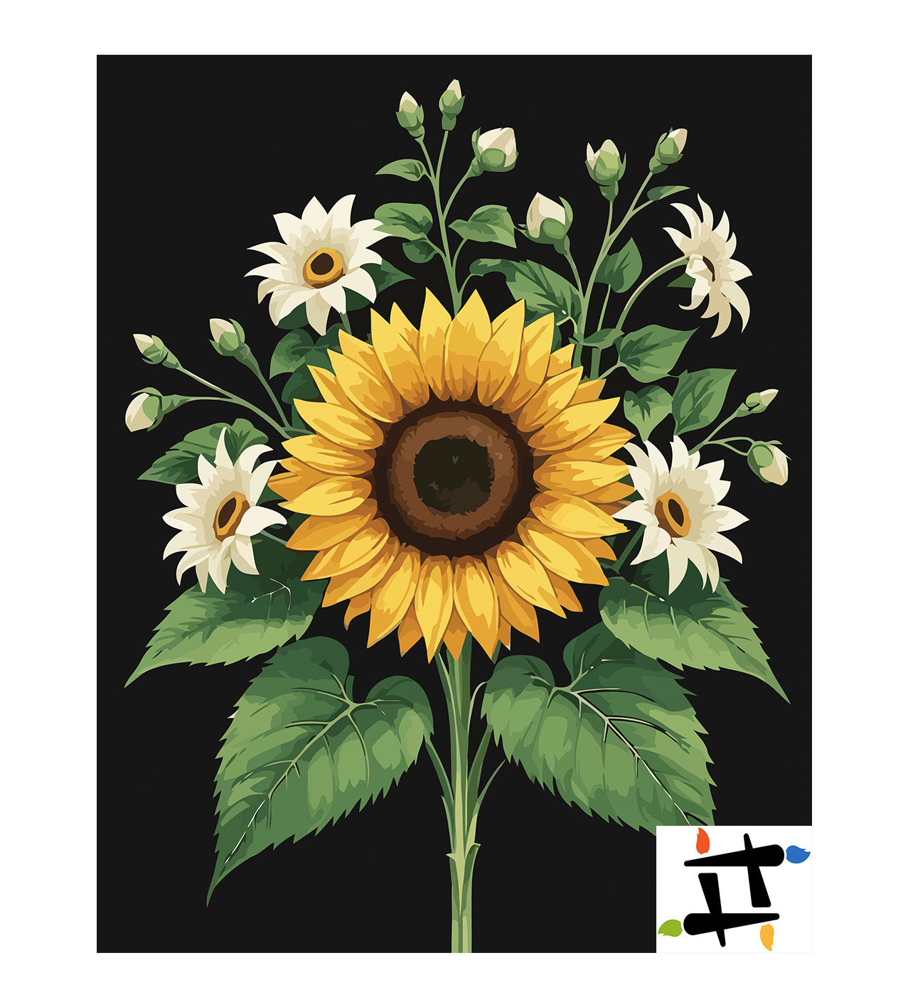 Pictura pe Numere – Lumini solare 7158