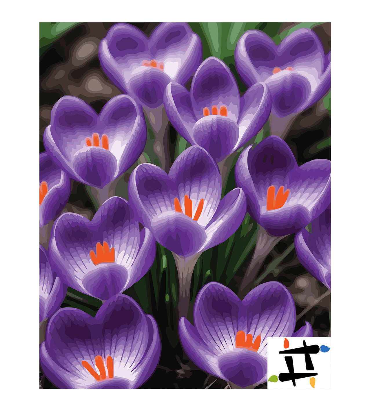 Pictura pe Numere – Amurgul violet 7264
