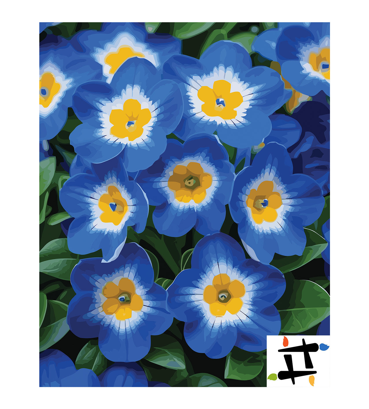 Pictura pe Numere – Priviri de safir 7109