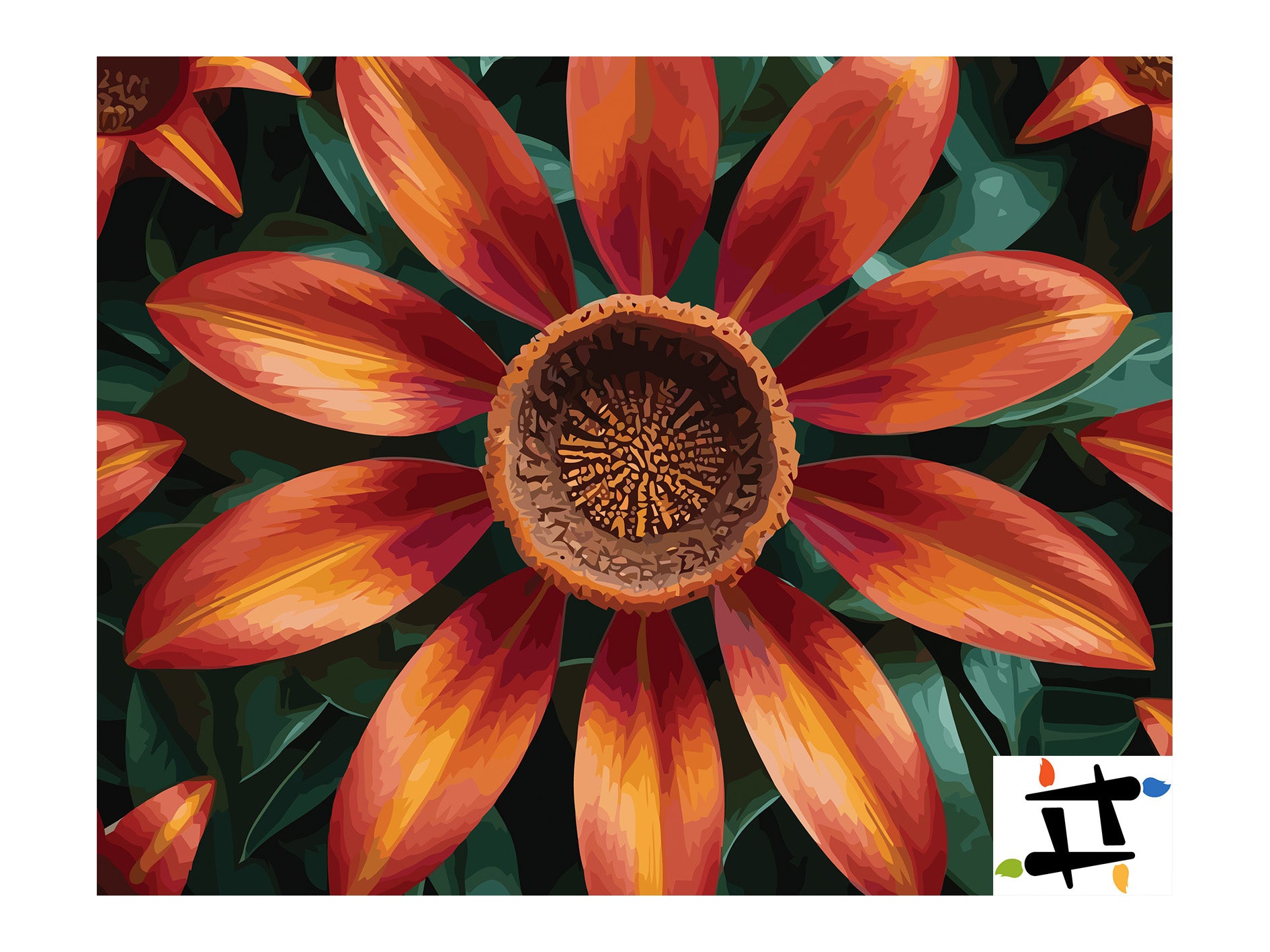 Pictura pe Numere – Mandala de foc 7272
