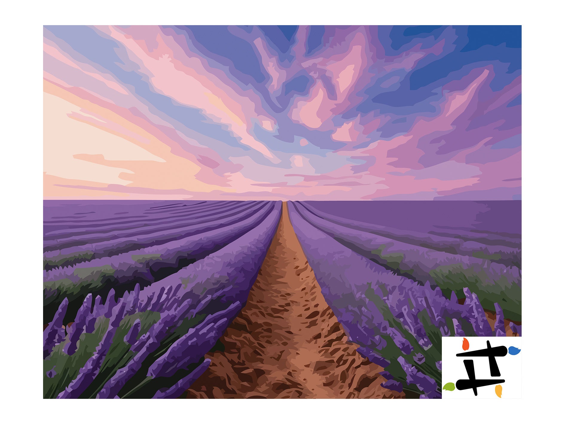 Pictura pe Numere – Orizont de lavanda 7148