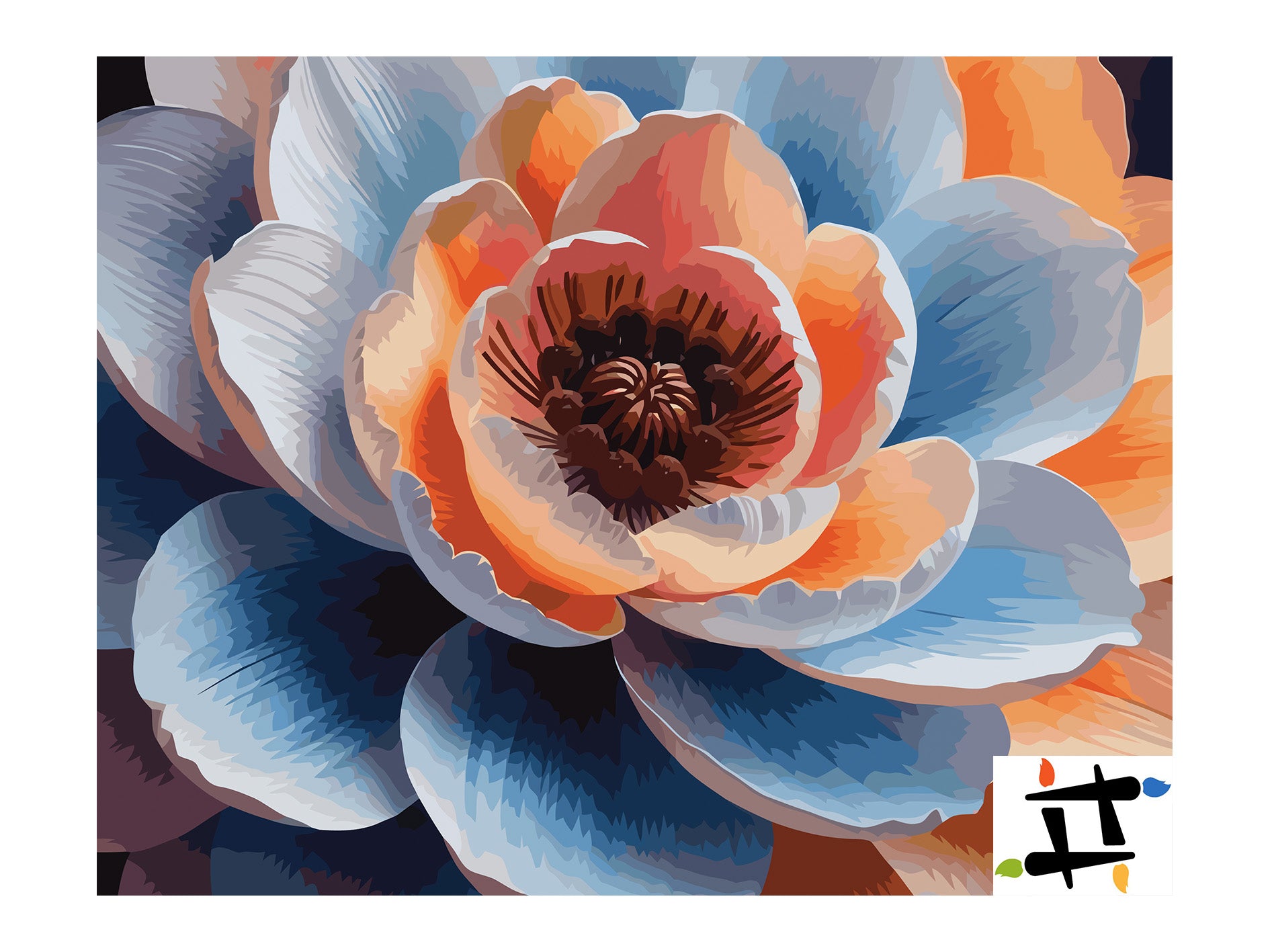 Pictura pe Numere – Imbratisarea petalelor 7100