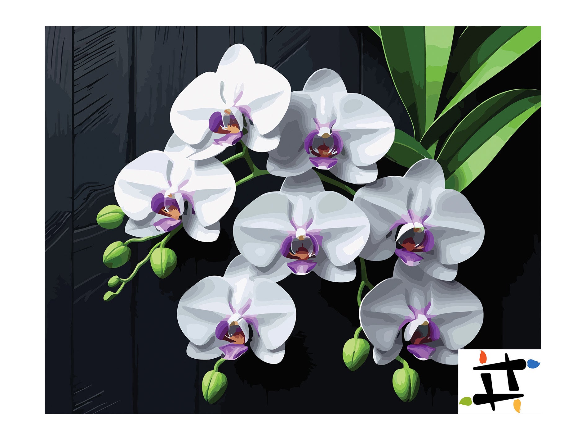 Pictura pe Numere – Soapta orhideelor 7090