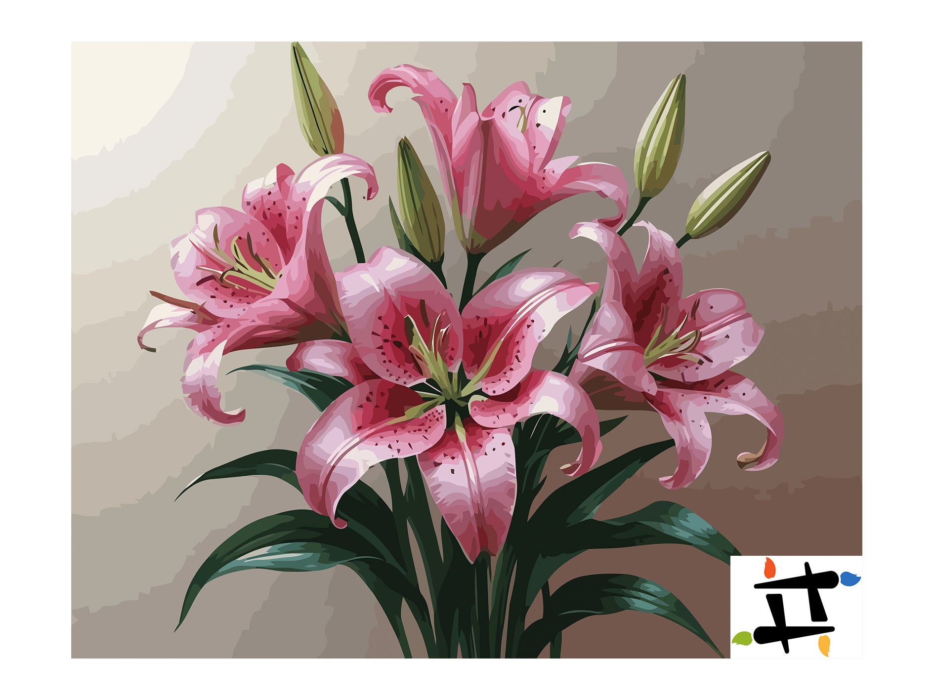 Pictura pe Numere – Crini imperiali 7054