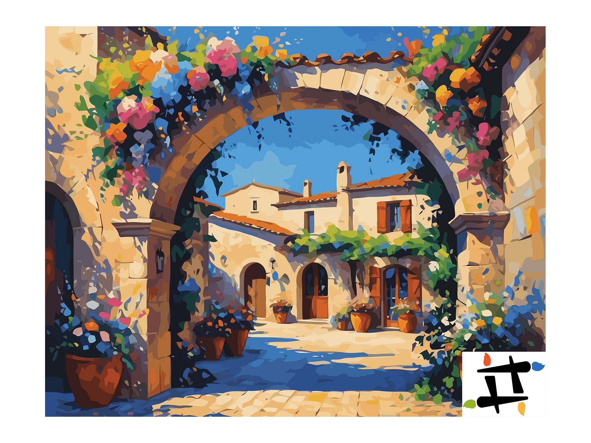 Pictura pe Numere – Orasul florilor 6959