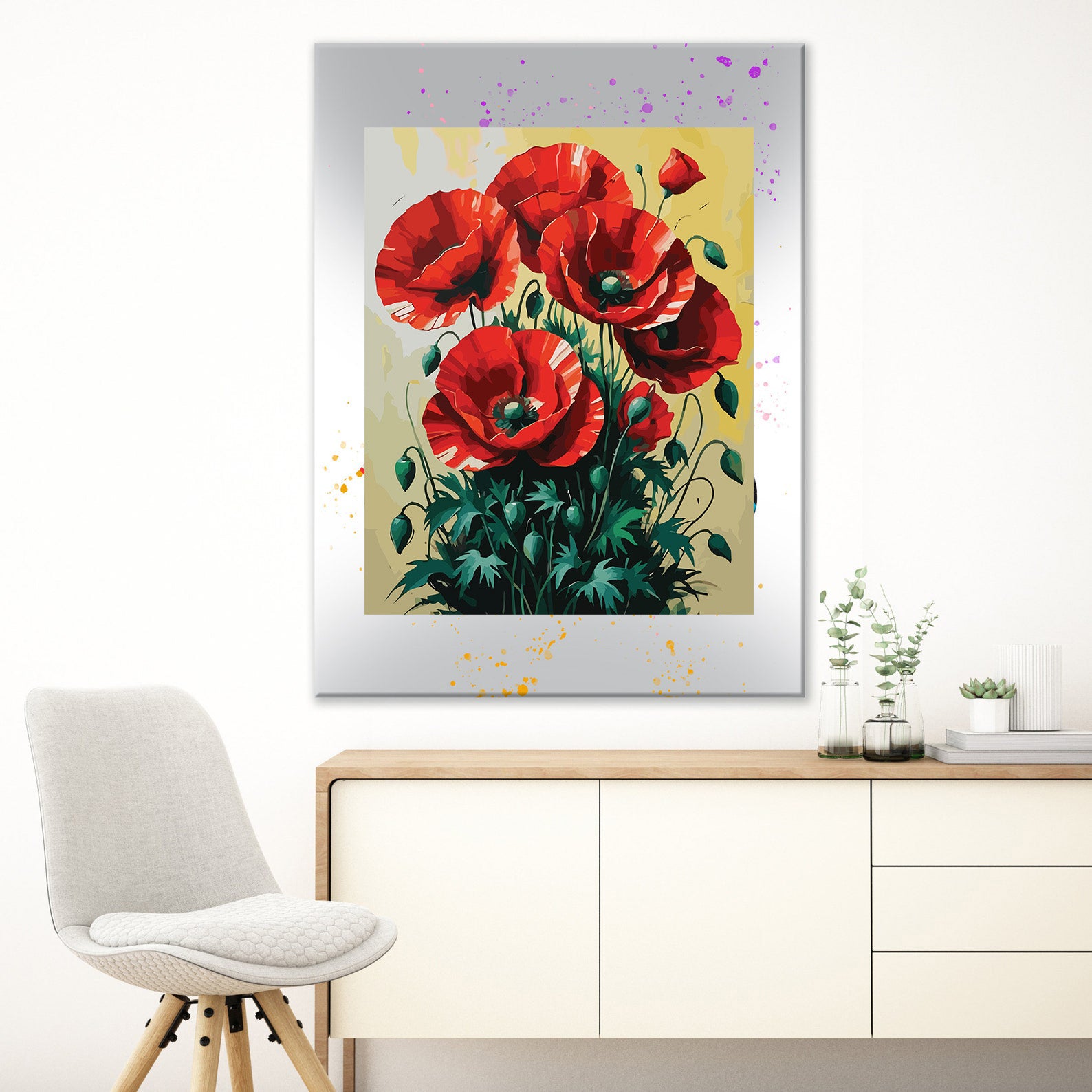 Pictura pe Numere – Buchet de trandafiri 6946