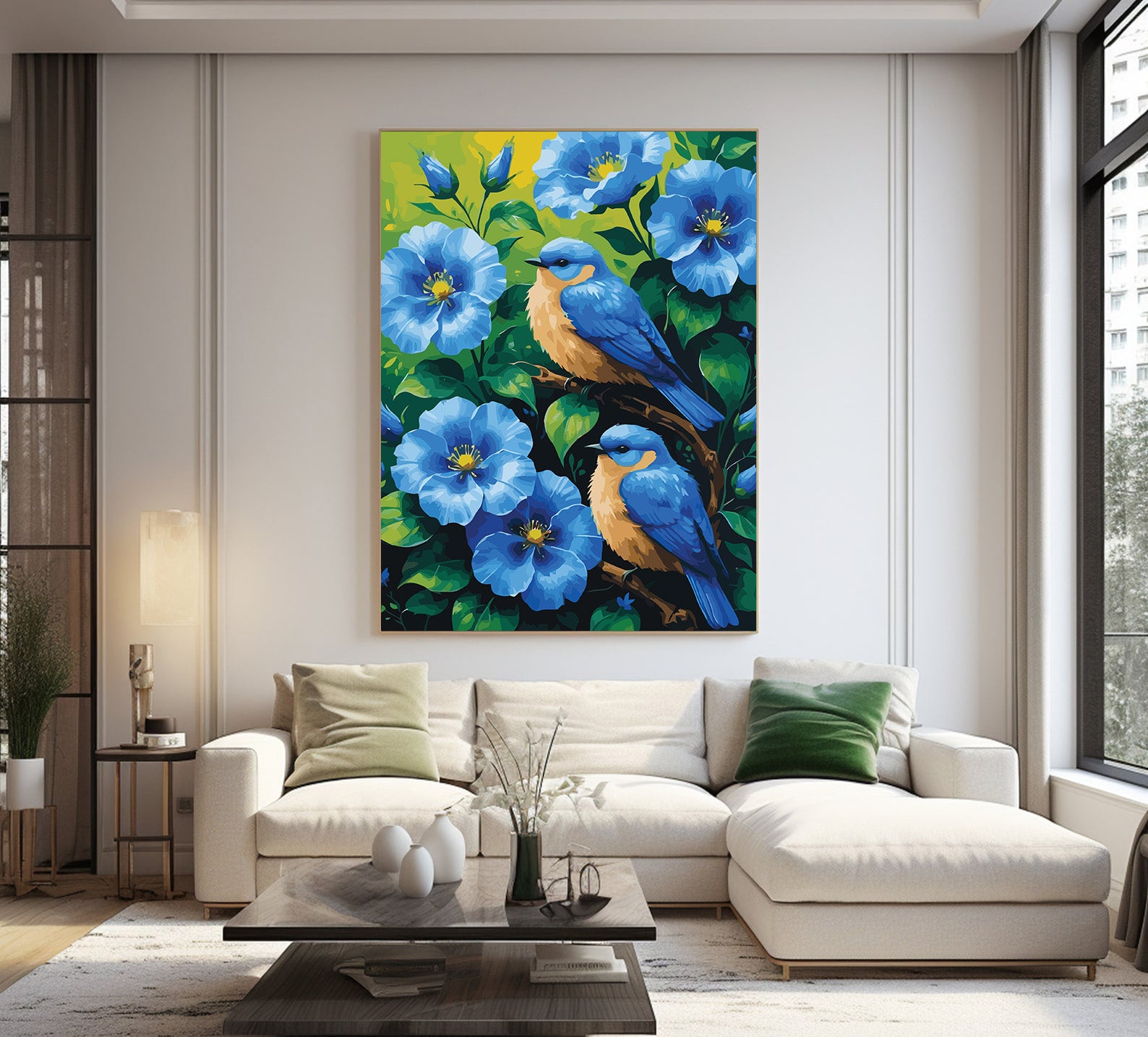Pictura pe Numere – Cantec albastru 6998