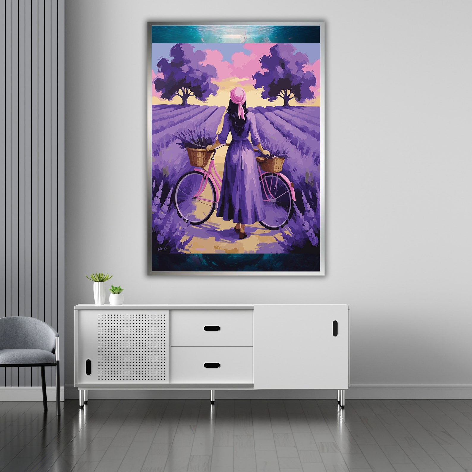 Pictura pe Numere – Orizont de lavanda 7027