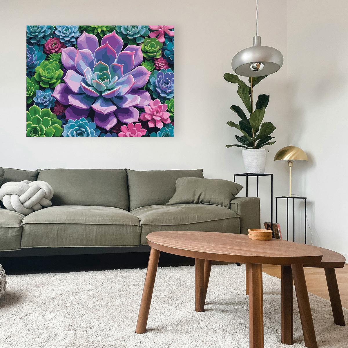 Pictura pe Numere – Mozaic de petale 7134
