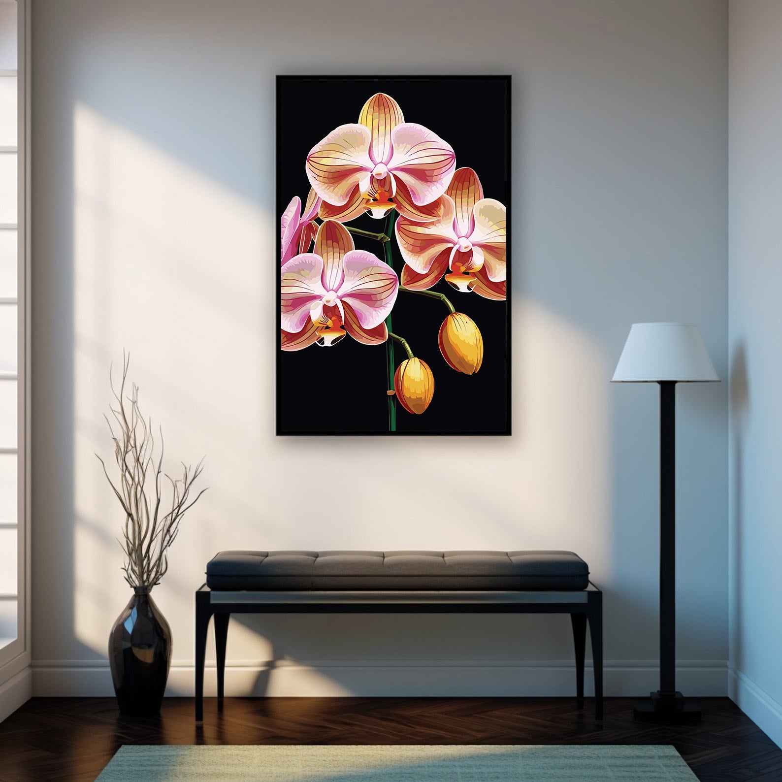 Pictura pe Numere – Orhidee cu boboci 6885