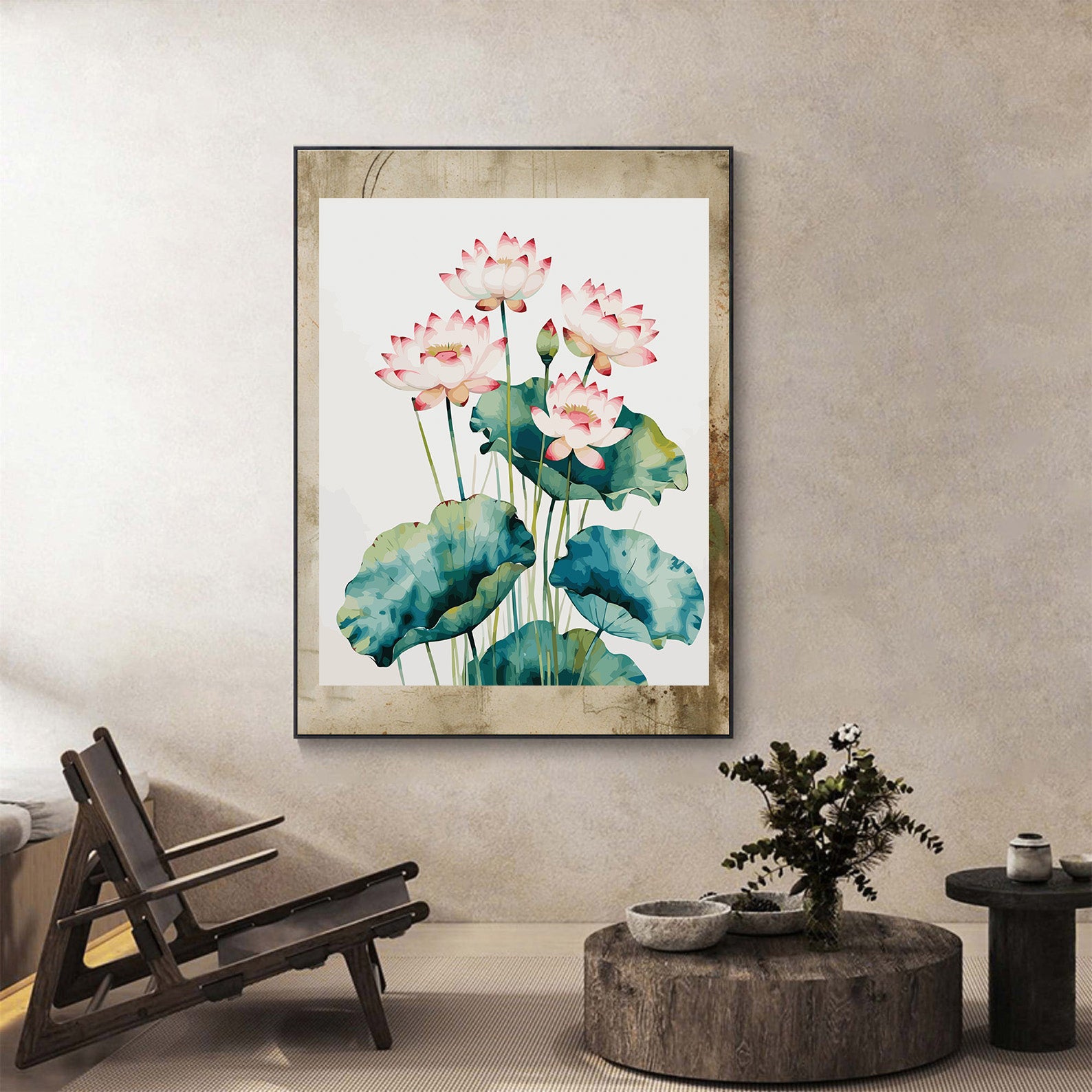 Pictura pe Numere – Flori de lotus 6890