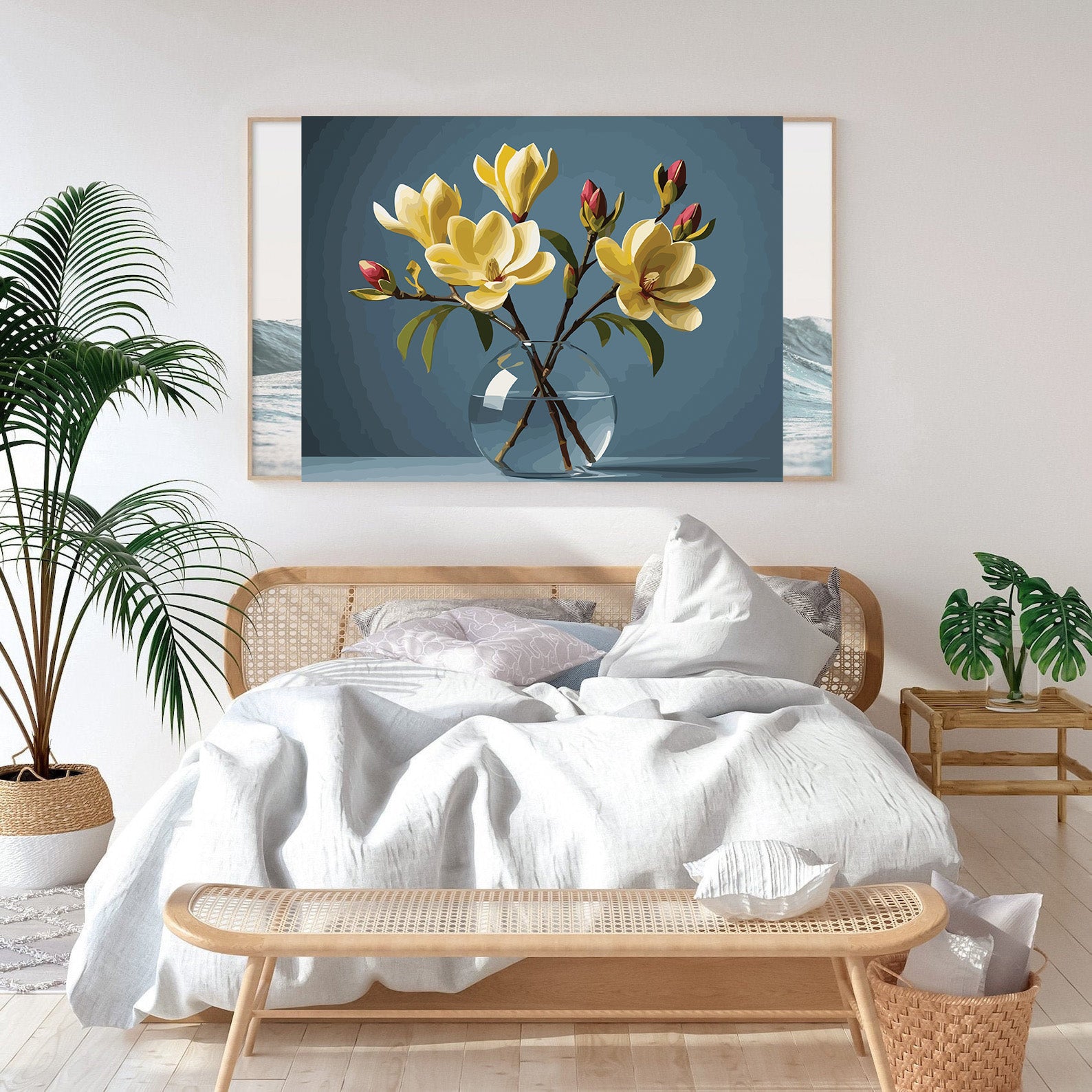 Pictura pe Numere – Ramura de Magnolie 6856
