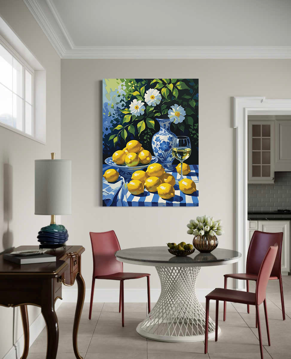 Pictura pe Numere – Citrice si portelan 7057