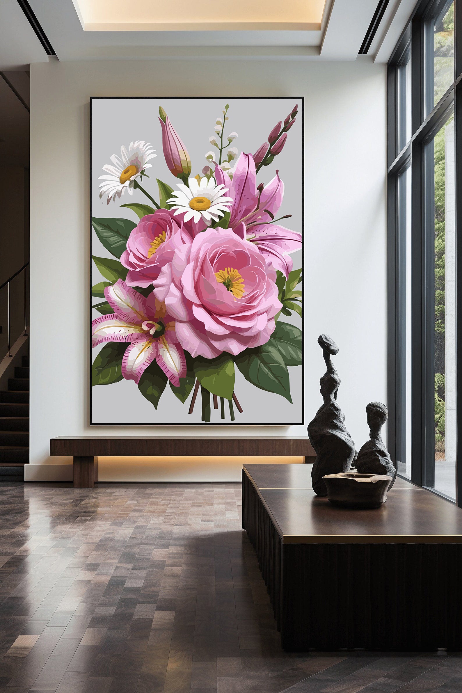 Pictura pe Numere – Armonie in Roz 6833