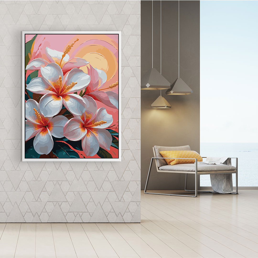 Pictura pe Numere – Hibiscus in amurg 7065