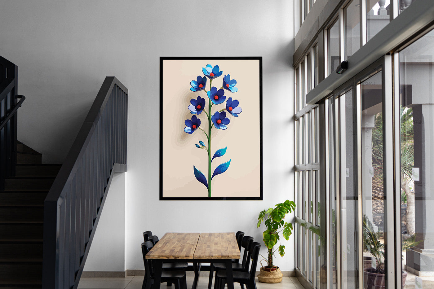 Pictura pe Numere – Alint albastru 6943