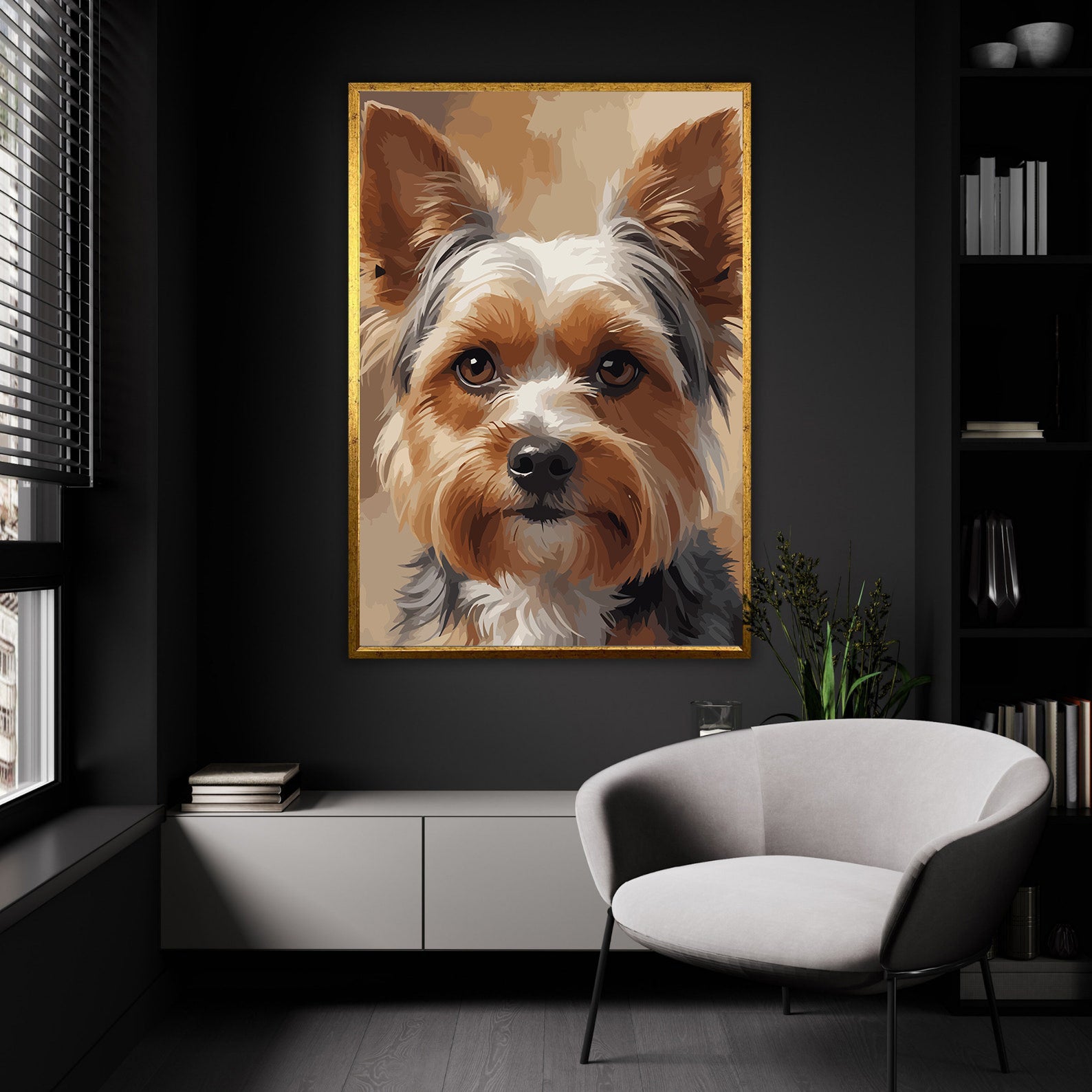 Pictura pe Numere – Inocenta micului yorkie 7497