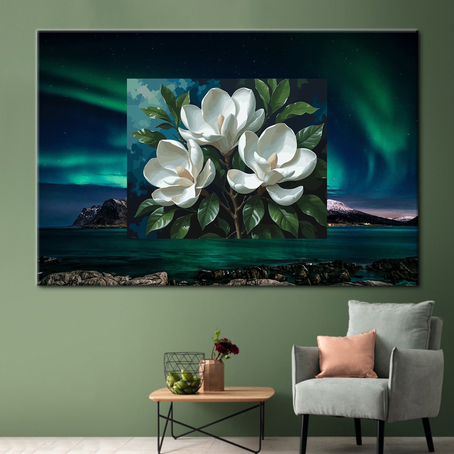 Pictura pe Numere – Eleganta magnoliilor albe 6984
