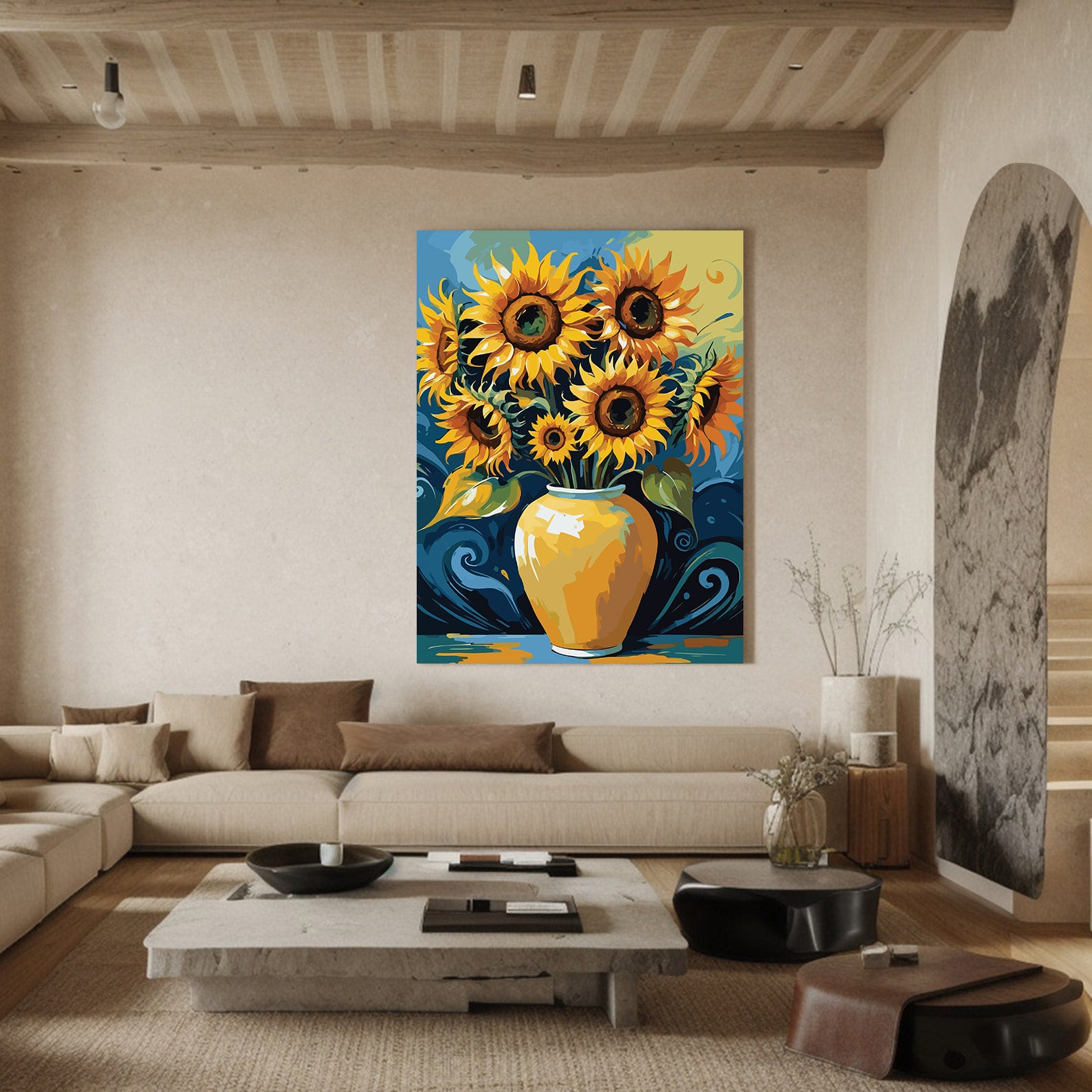 Pictura pe Numere – Floarea soarelui 7283